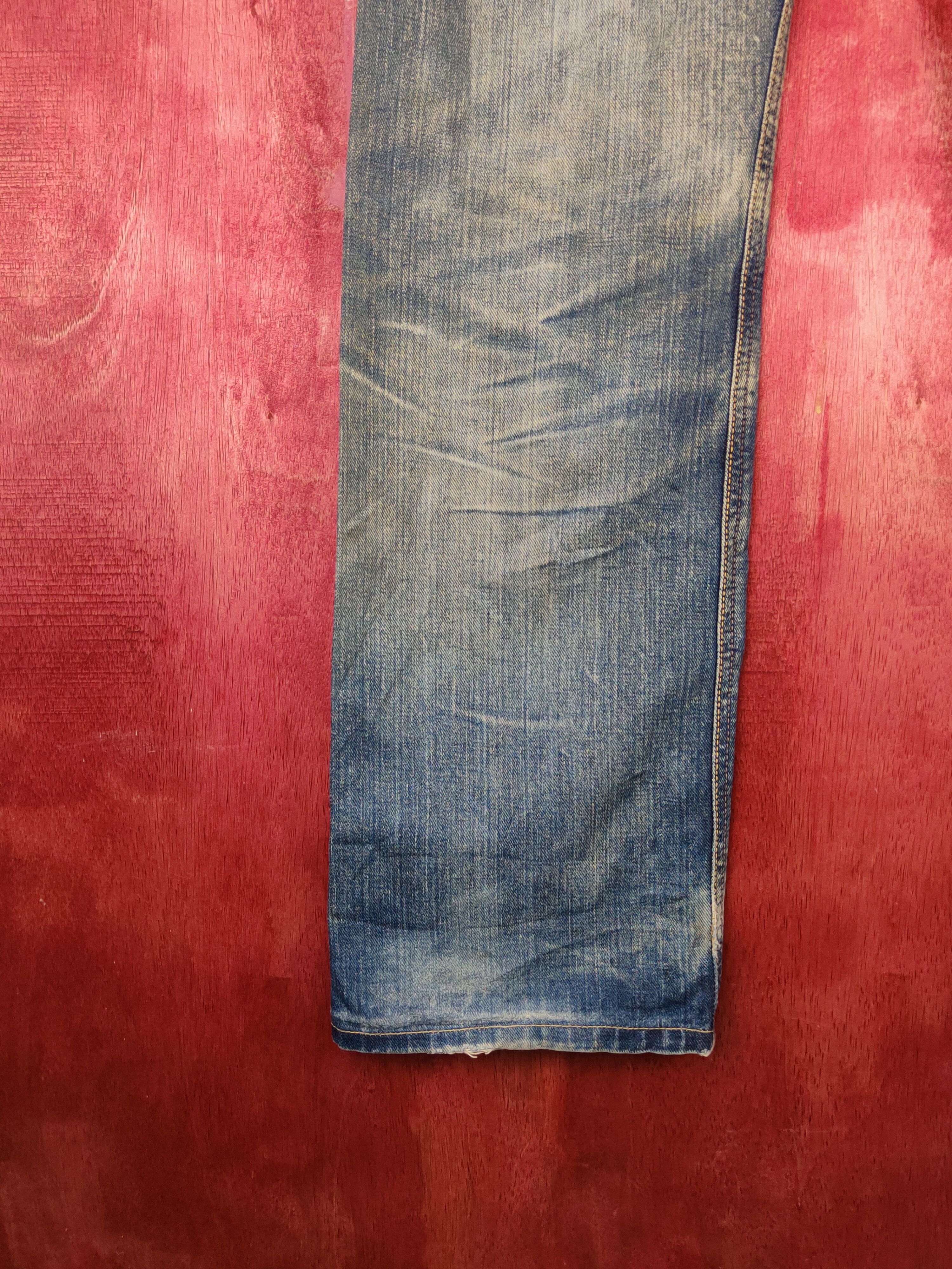 Japanese Brand Lee Dark Blue Faded Distressed Ripped Jeans #S1696 Size US 30 / EU 46 - 10 Thumbnail