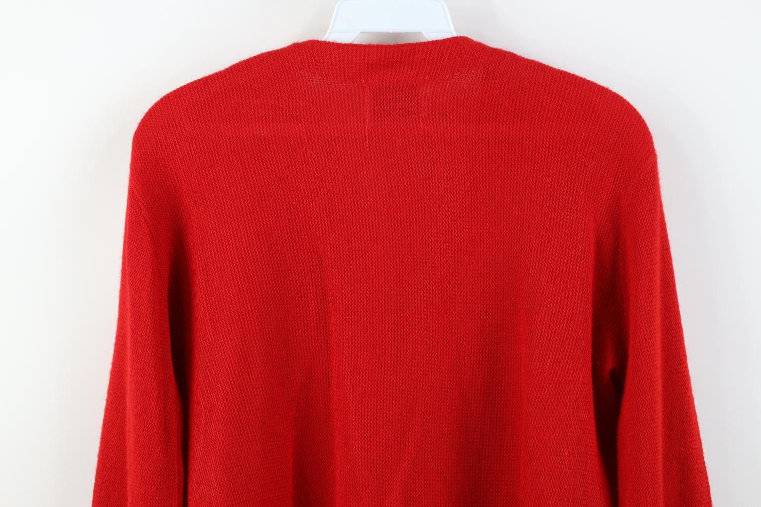 Vintage Vintage 70s Streetwear Knit Cardigan Sweater Red Acrylic USA Size M / US 6-8 / IT 42-44 - 8 Thumbnail