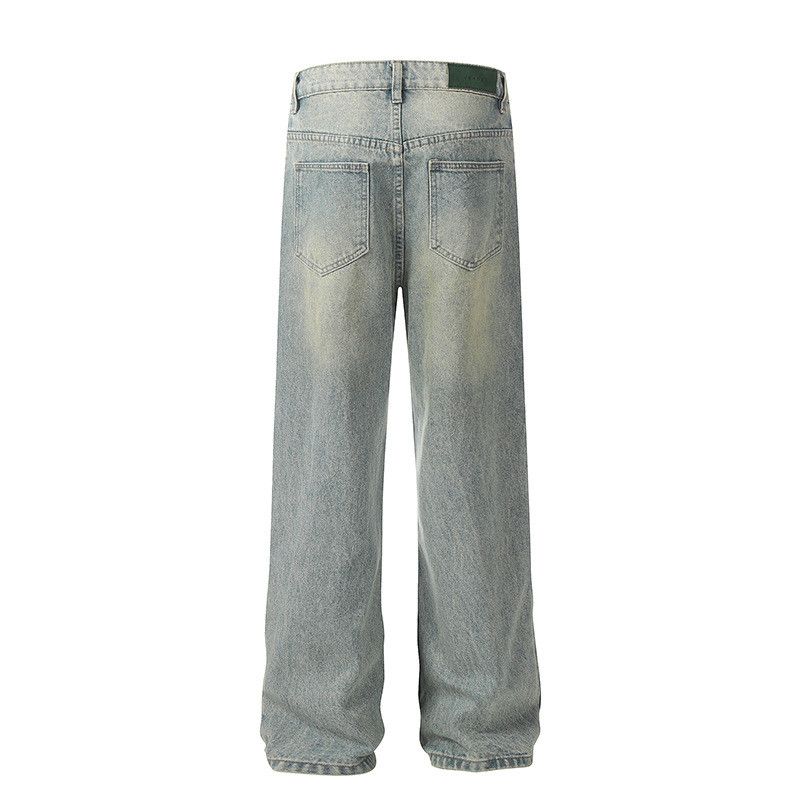 Vintage American retro classic washed ripped jeans Size US 32 / EU 48 - 2 Thumbnail