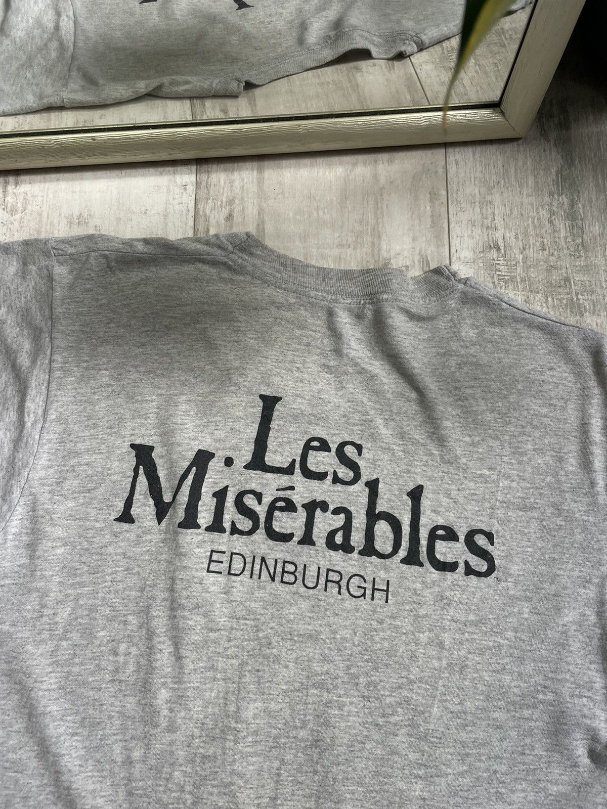 Vintage Vintage 1986 CMOL Les Miserables T-Shirt Grey RARE Size US L / EU 52-54 / 3 - 4 Thumbnail