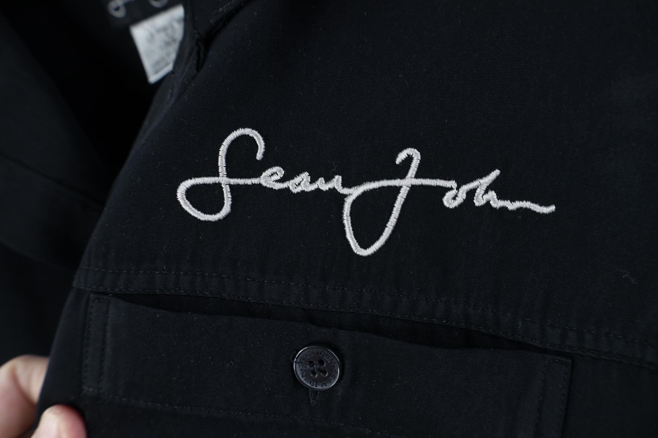 Sean John Vintage 90s Y2K Sean John Fit Collared Button Shirt Black Size US XL / EU 56 / 4 - 4 Thumbnail