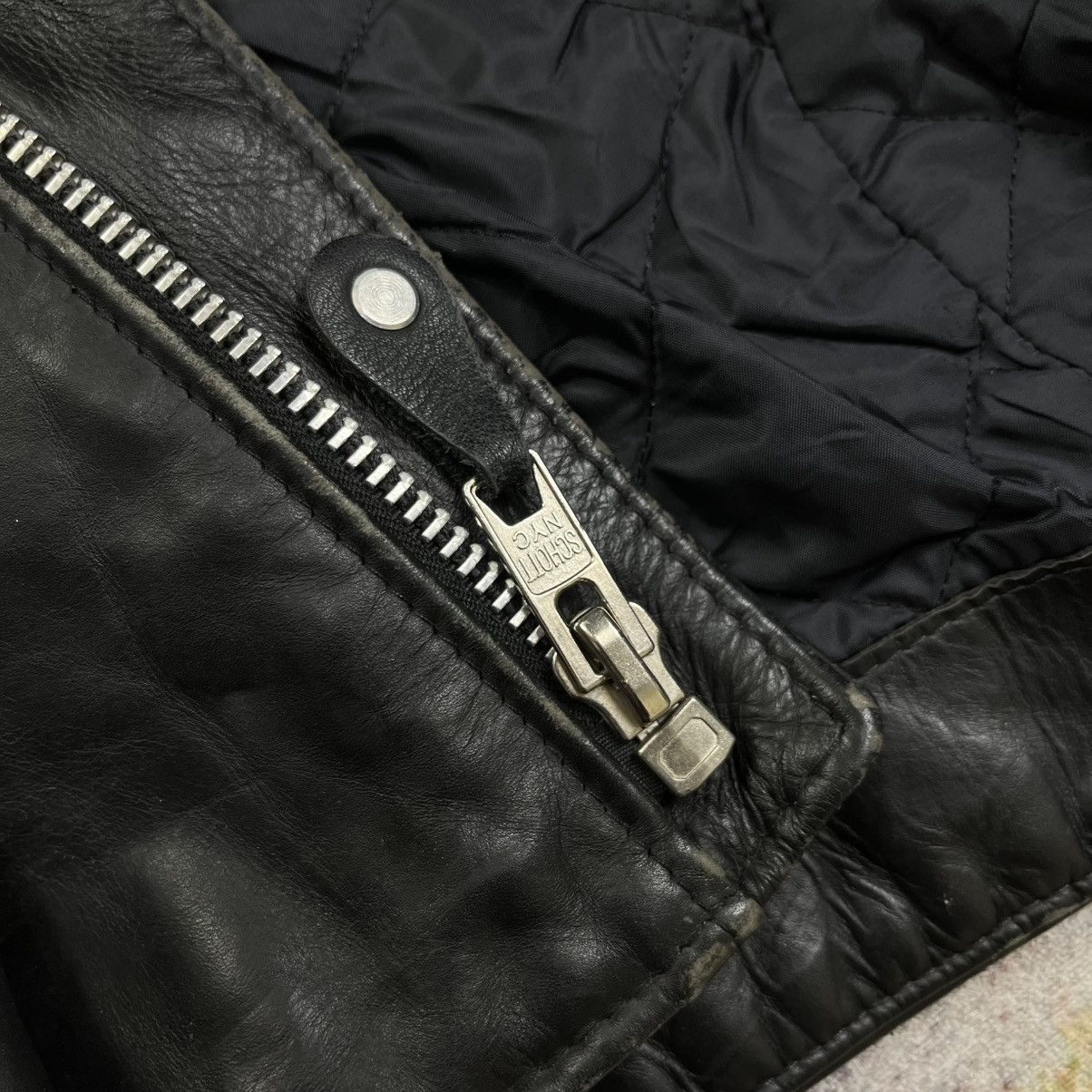 Schott Vintage Schott 613US One Star double riders leather jacket Size US M / EU 48-50 / 2 - 13 Thumbnail