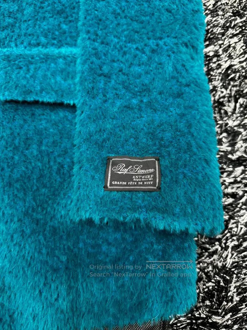 Raf Simons Raf Simons Size 38 Lake blue alpaca wool jacket Size US XS / EU 42 / 0 - 5 Thumbnail