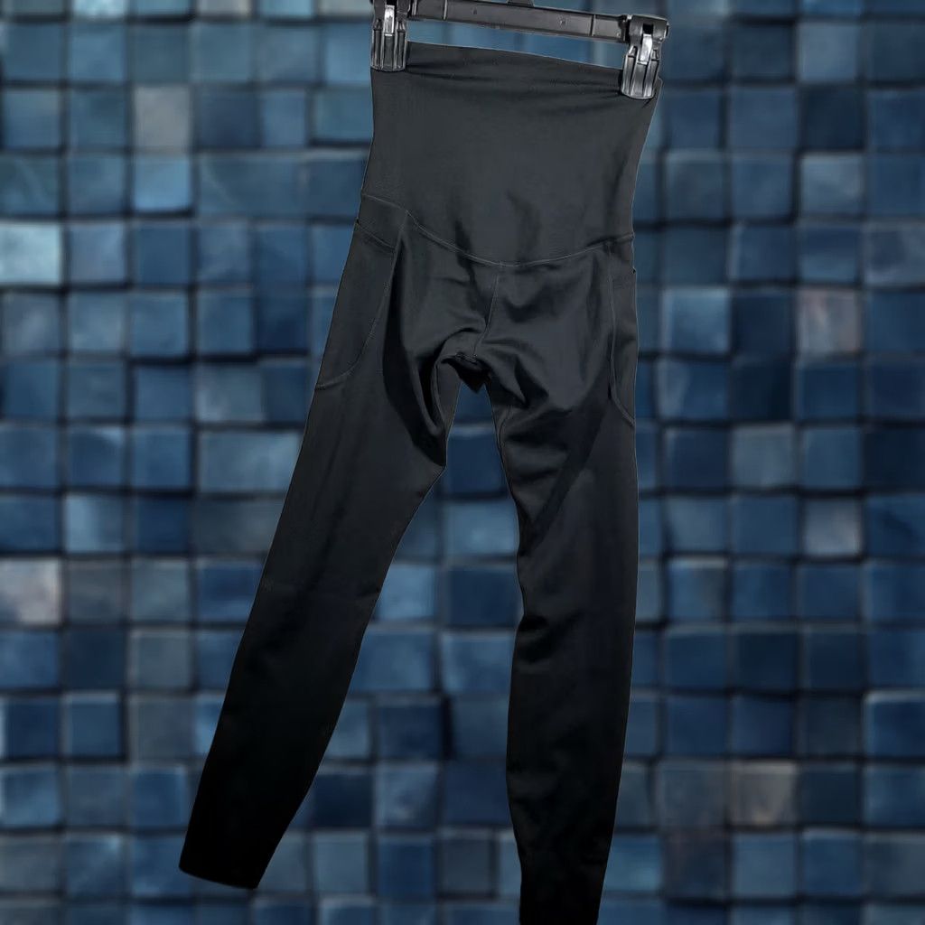 Nike Nike Leggings Women XS High-Waisted 7/8 with Pockets Black Size 26" / US 2 / IT 38 - 1 Thumbnail