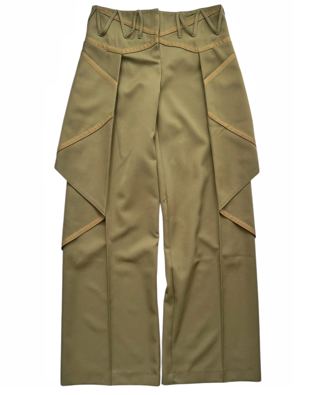 Kiko Kostadinov Green Waterfall Baggy Trouser Size 28" / US 6 / IT 42 - 2 Thumbnail