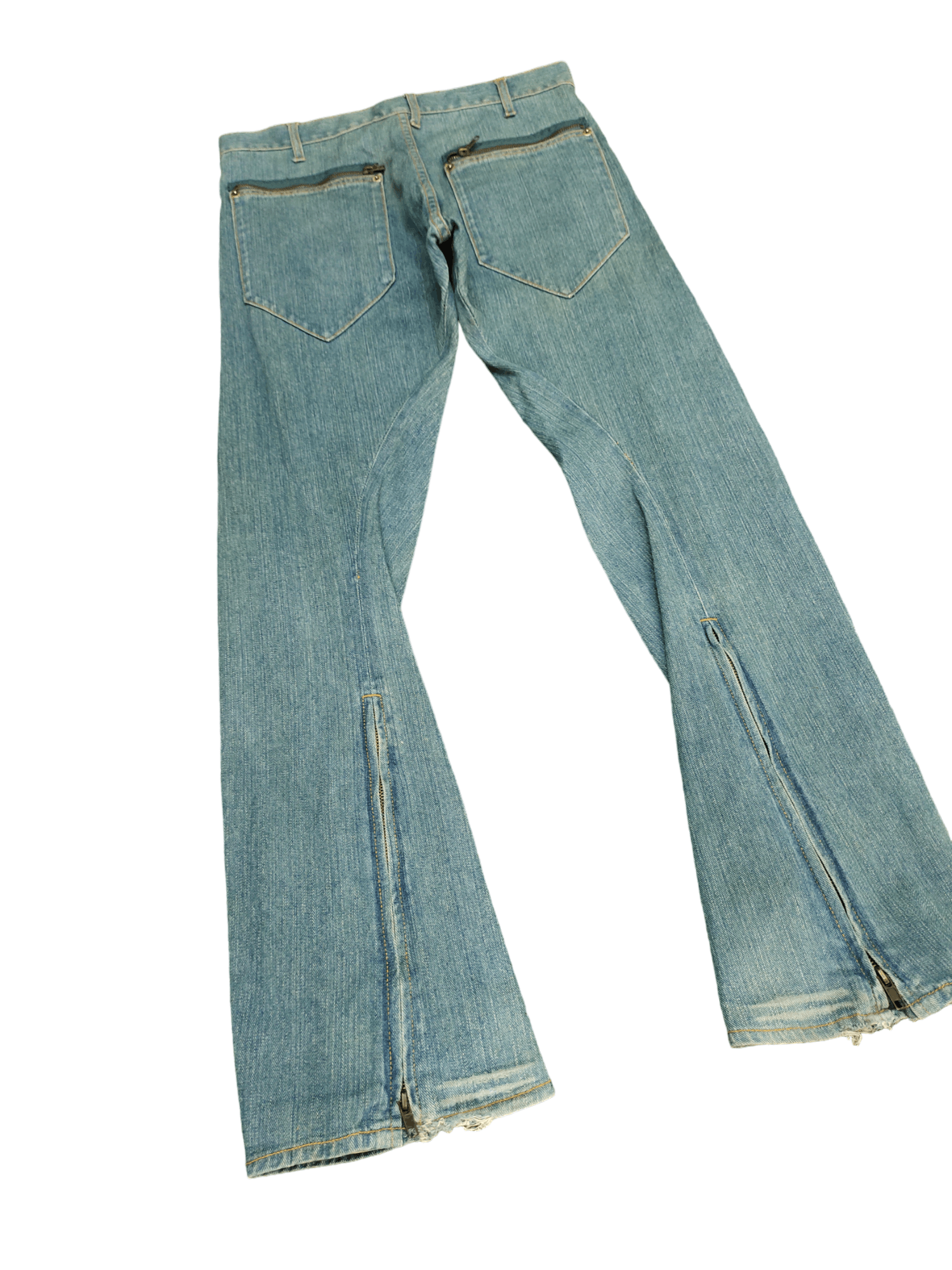 Le Grande Bleu (L.G.B.) Flare Jeans Japan Zipper Faded Boot Cut Y2k Mudmax Lgb Size US 30 / EU 46 - 12 Thumbnail