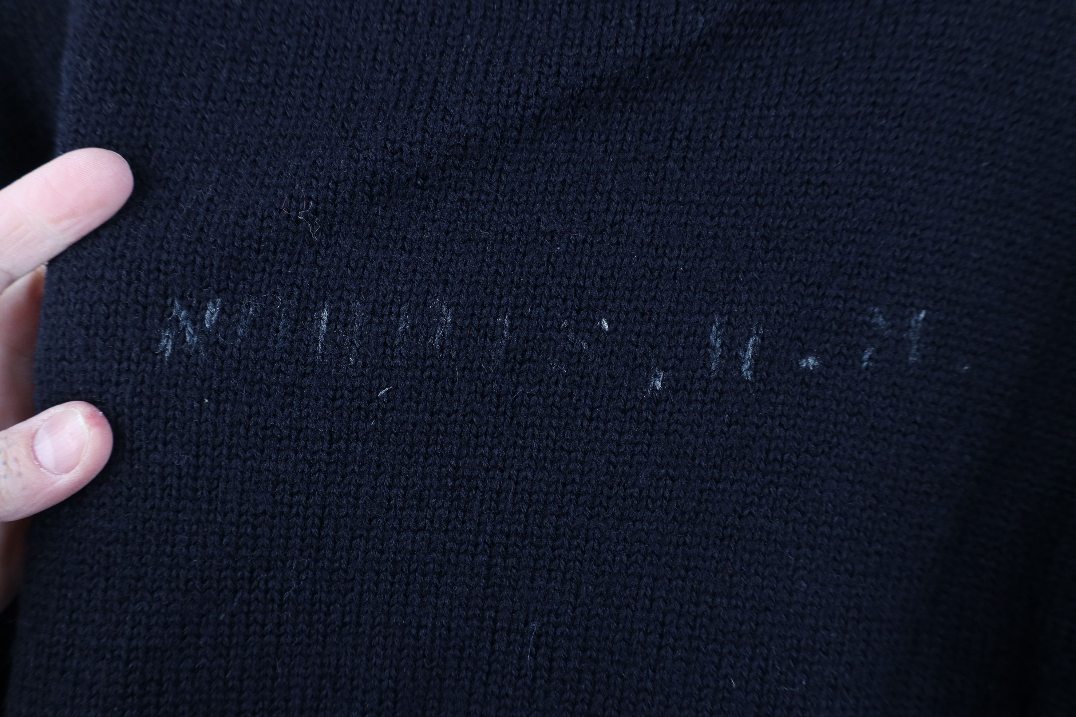 Vintage Vintage 40s US Navy Wool Knit Mock Neck Sweater Blue USA Size US S / EU 44-46 / 1 - 12 Thumbnail