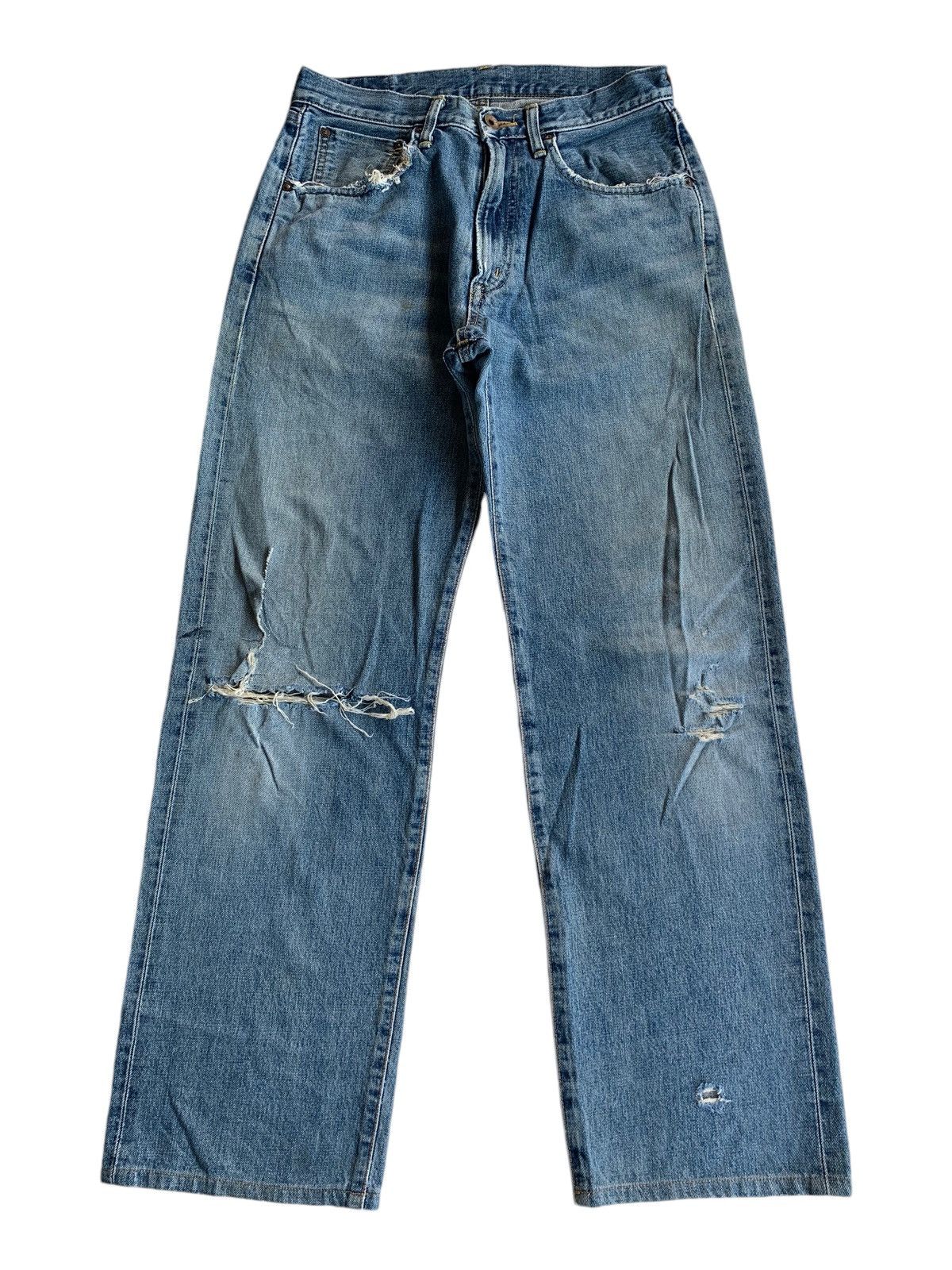Kapital VINTAGE EDWIN 505 SELVEDGE FADED DISTRESSED DENIM 🎌☠️ Size US 29 - 1 Thumbnail