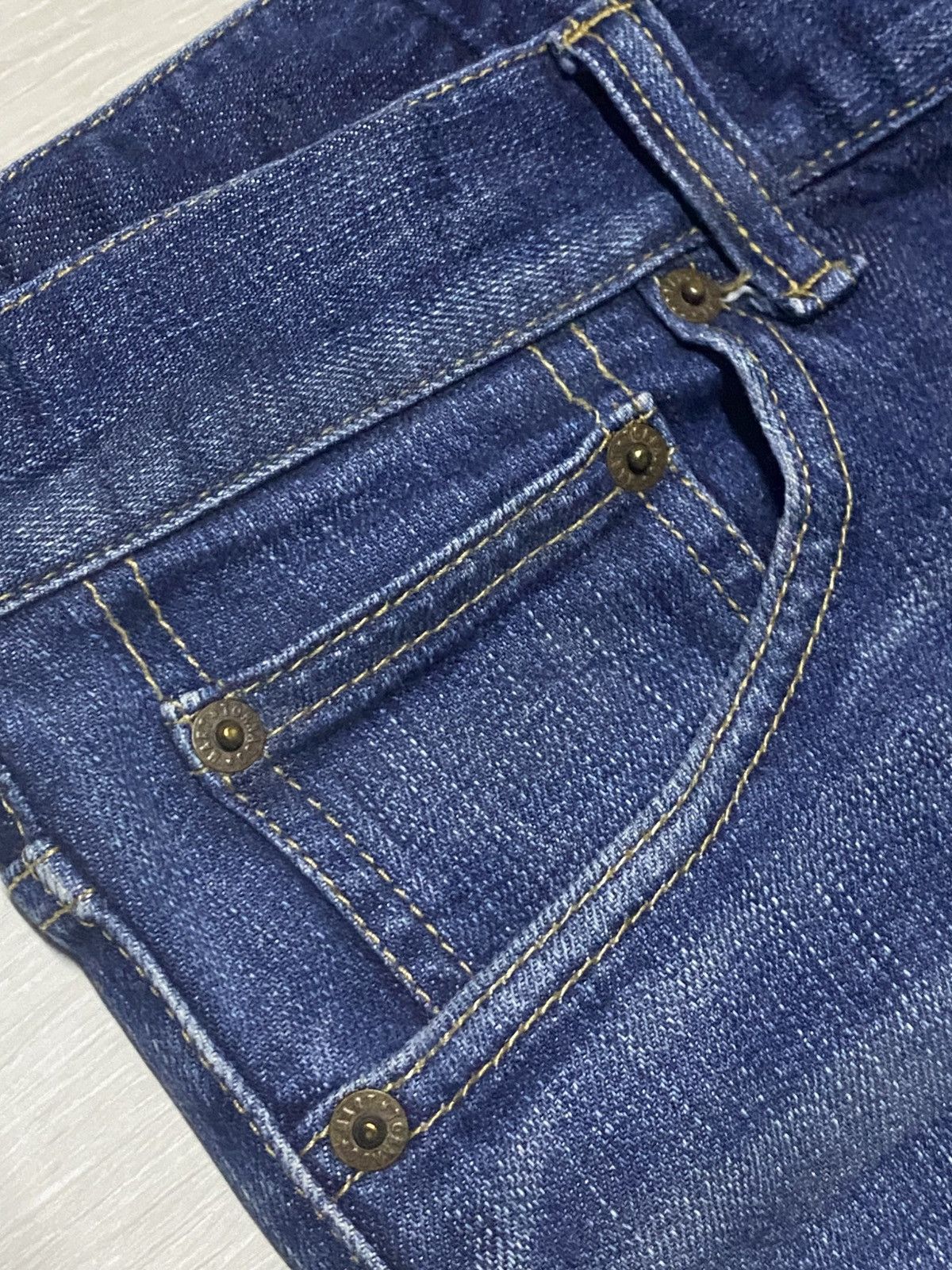 Tornado Mart Vintage Tornado Mart Blue Wash Twist Leg Bootcut Flare Jeans Size US 32 / EU 48 - 11 Thumbnail