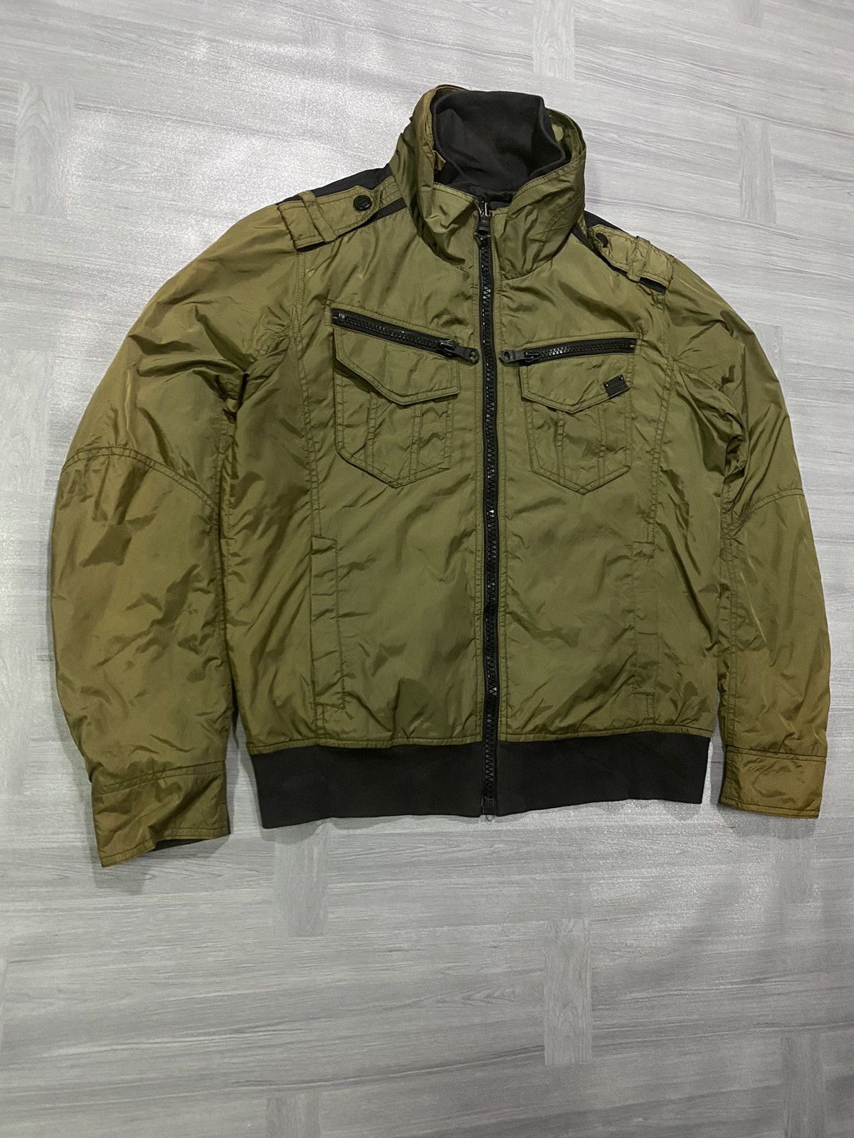 BUCKAROO Buckaroo Khaki Vintage Utility Men’s Nylon Jacket Size US XL / EU 56 / 4 - 3 Thumbnail