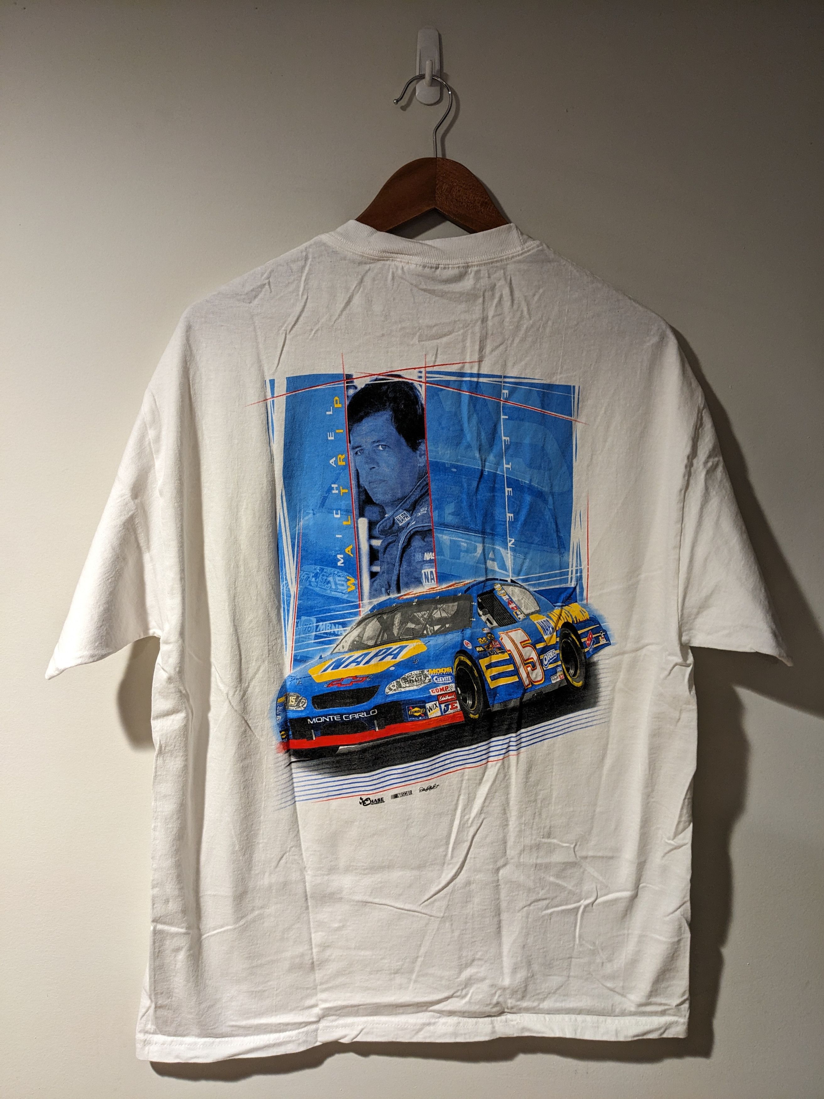 NASCAR × Vintage Vintage Y2K Michael Waltrip Nascar Chase Authentic T-Shirt Size US M / EU 48-50 / 2 - 1 Thumbnail