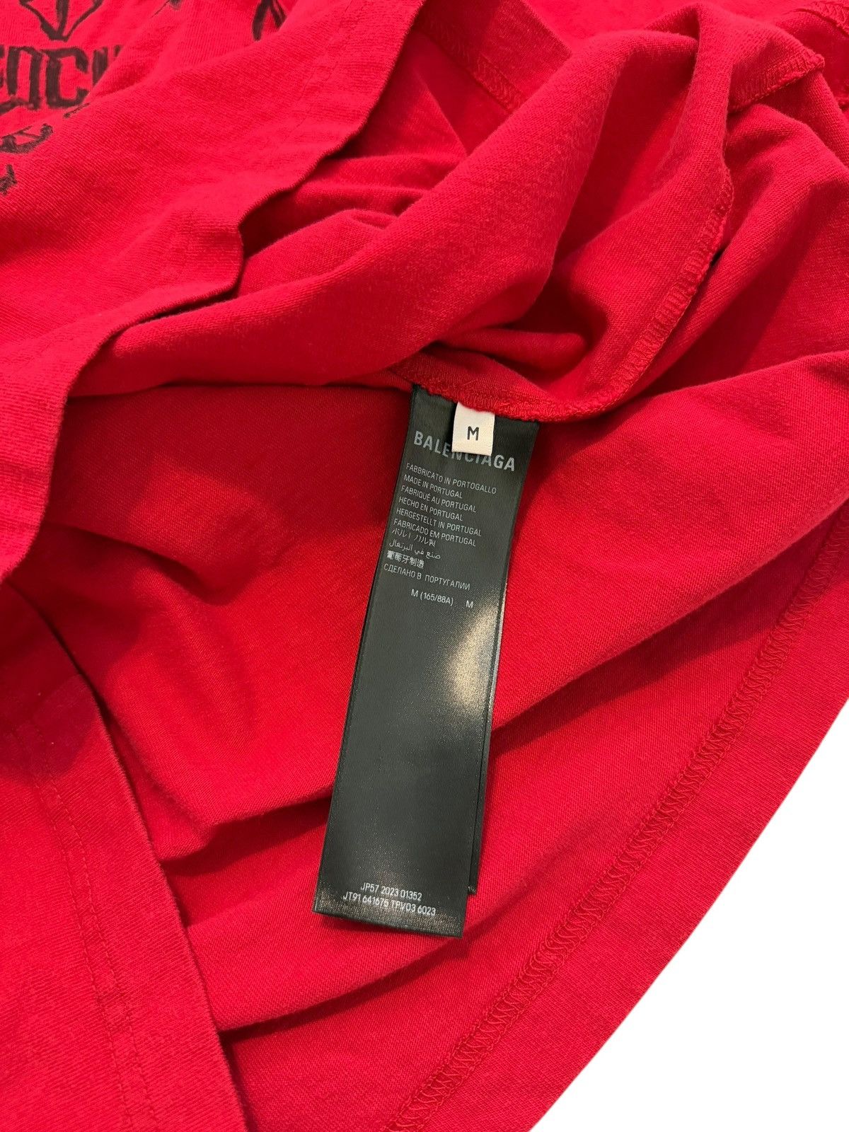 Balenciaga Tattoo DIY Metal Tee Shirt Red Size US S / EU 44-46 / 1 - 10 Thumbnail