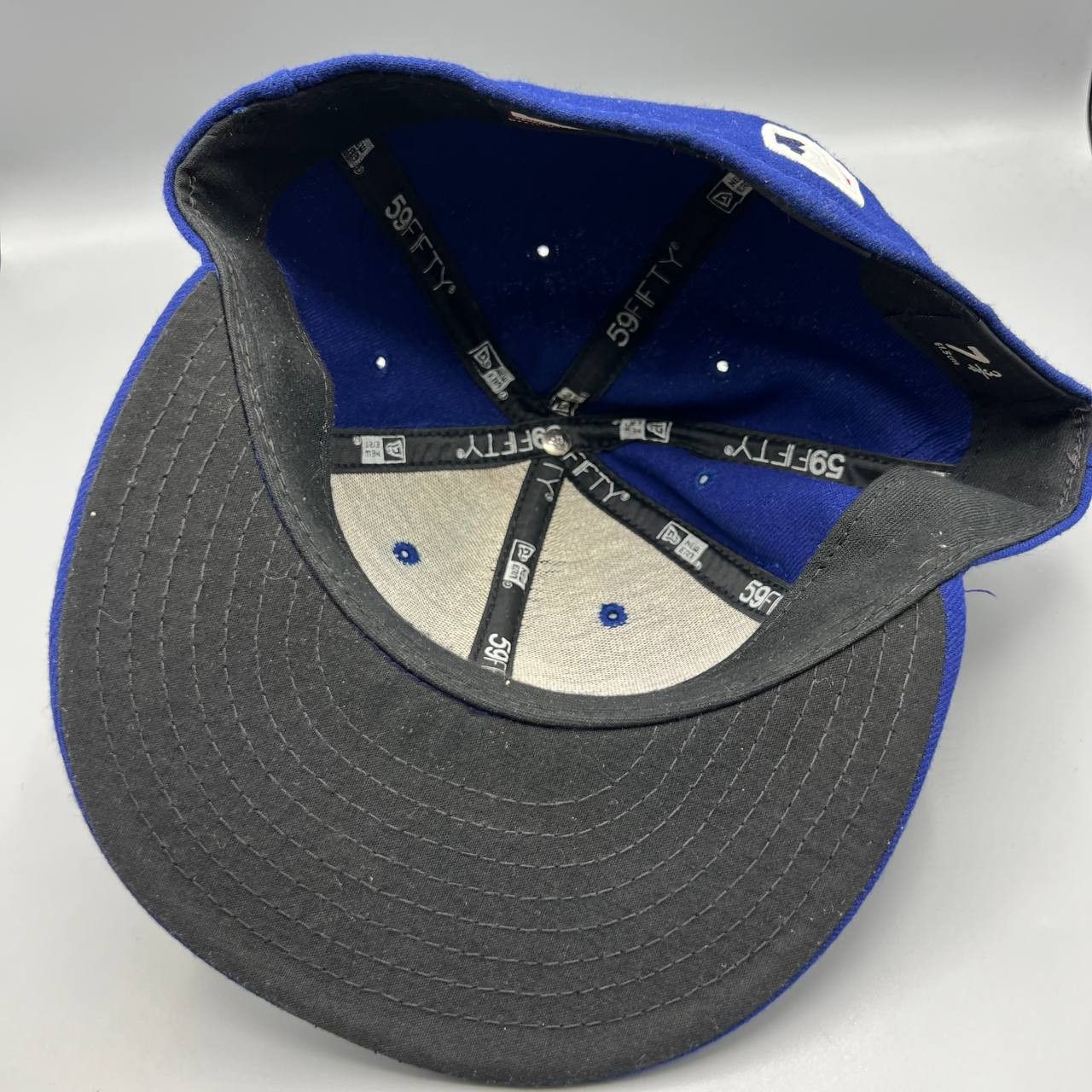 New Era Los Angeles LA Dodgers 7 3/4 Blue MLB Fitted Cap Size ONE SIZE - 6 Thumbnail