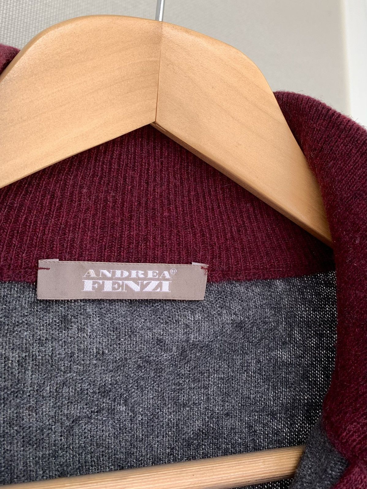 Other Andrea Fenzi 1/4 Zip Wool Sweater Mens Size 52 L Size US L / EU 52-54 / 3 - 5 Thumbnail