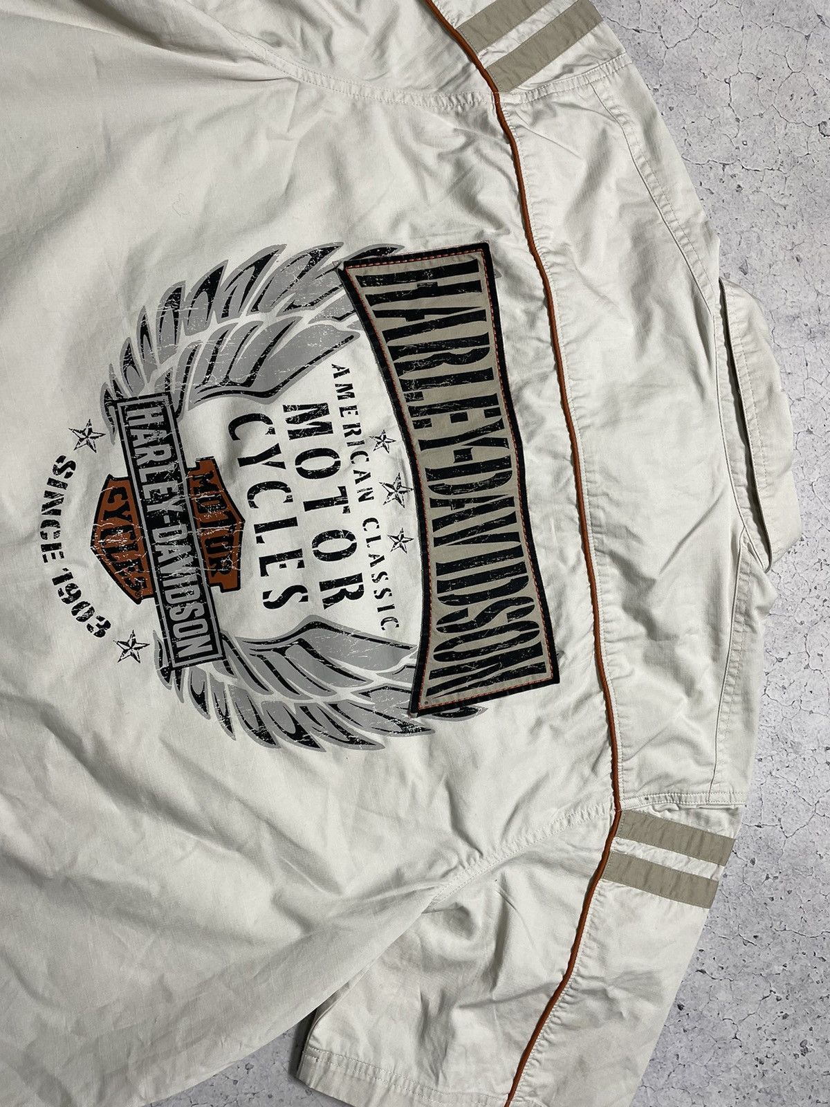 Harley Davidson Vintage Harley Davidson Short Sleeve Button Shirt Big Logo Size US XXL / EU 58 / 5 - 10 Thumbnail