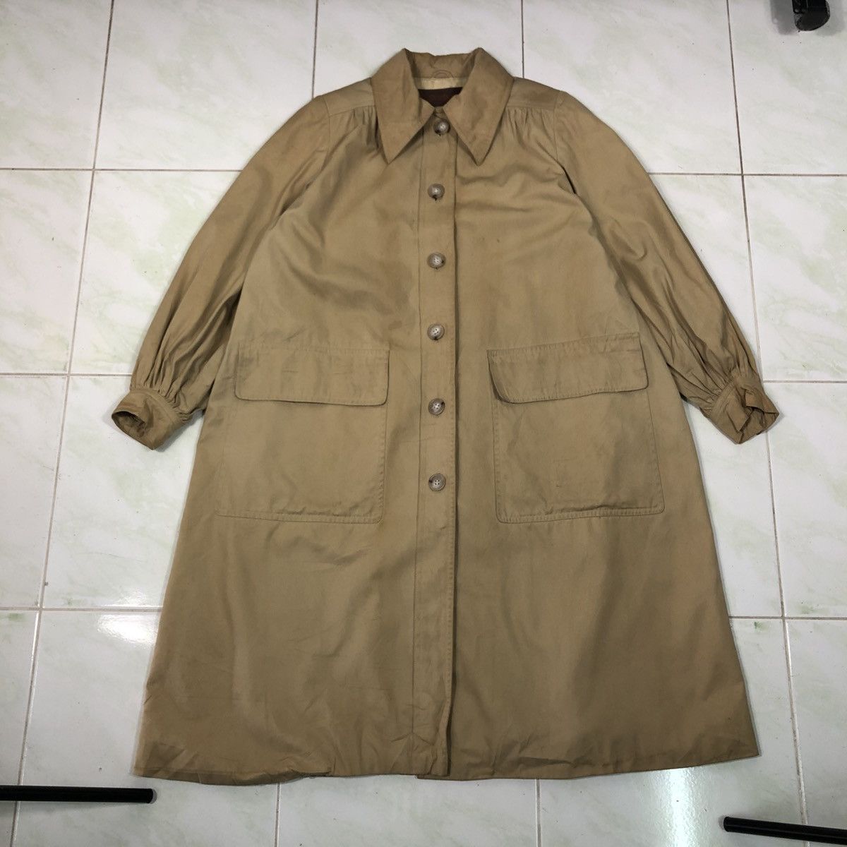 Yves Saint Laurent Vintage Long Jacket Button Yves Saint Laurent Size US M / EU 48-50 / 2 - 1 Thumbnail