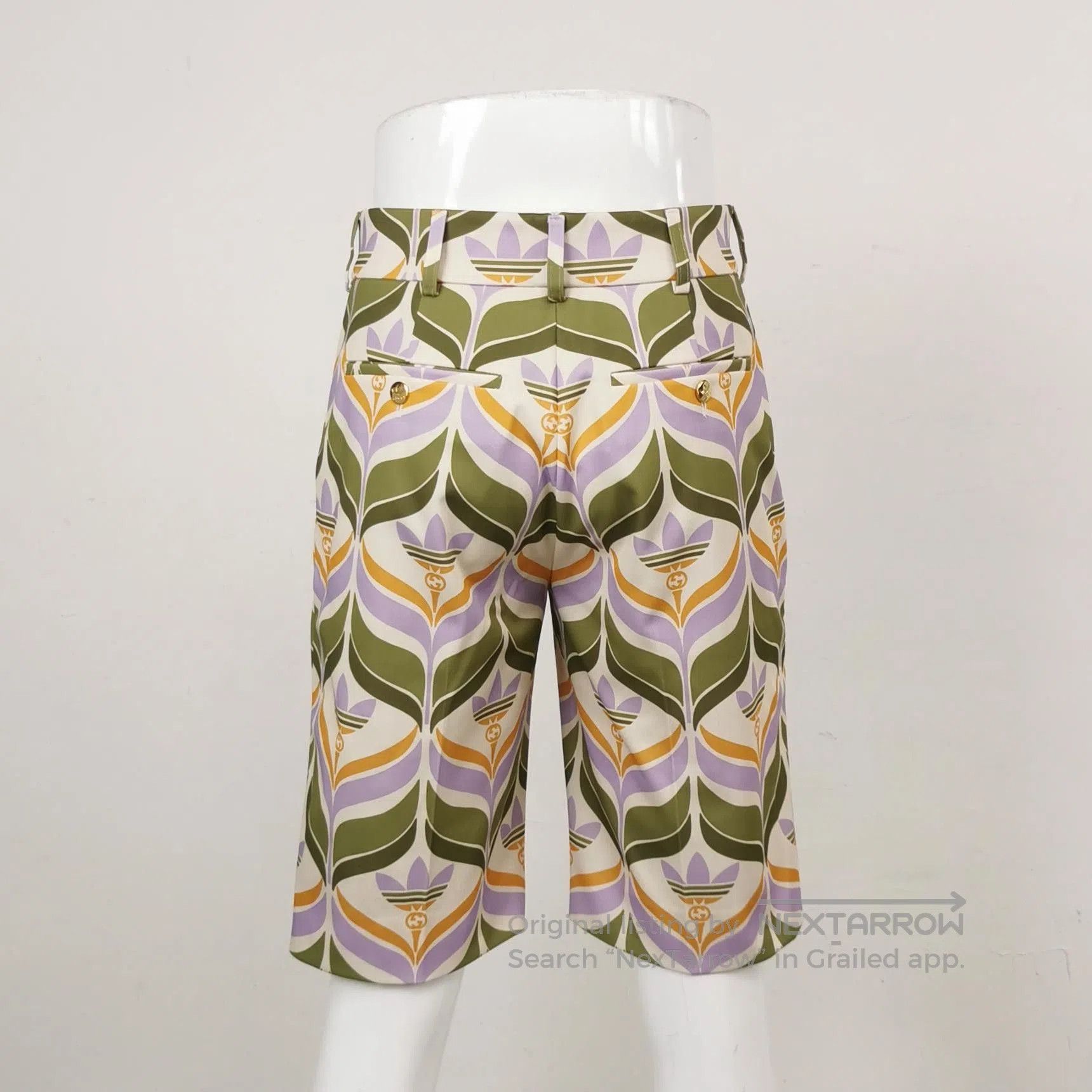 Gucci Gucci x adidas Striped Logo Shorts Size 44. Size US 44 / EU 60 - 3 Thumbnail