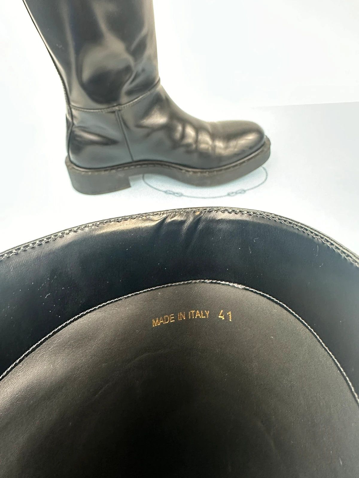 Prada Prada FW2021 Calf Leather Black Boots Vernis Patent Size US 8 / EU 41 - 16 Thumbnail