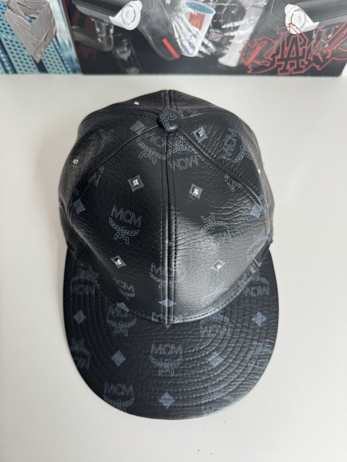 MCM Mcm leather monogram cap black luxury designer Made in Japan Size ONE SIZE - 11 Thumbnail