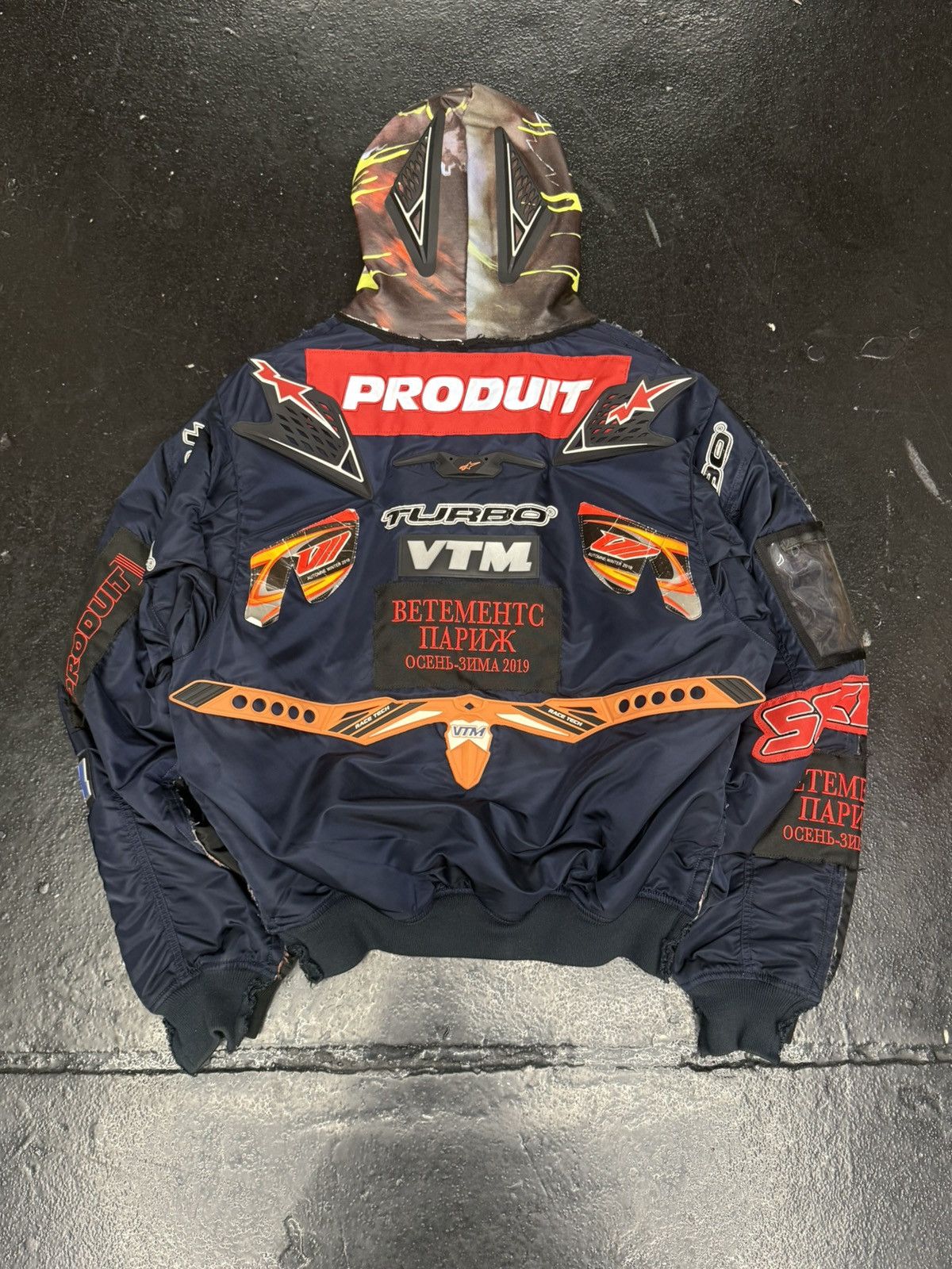 Vetements Vetements x Alpha Industries Hooded Moto Bomber Jacket Size US S / EU 44-46 / 1 - 15 Thumbnail