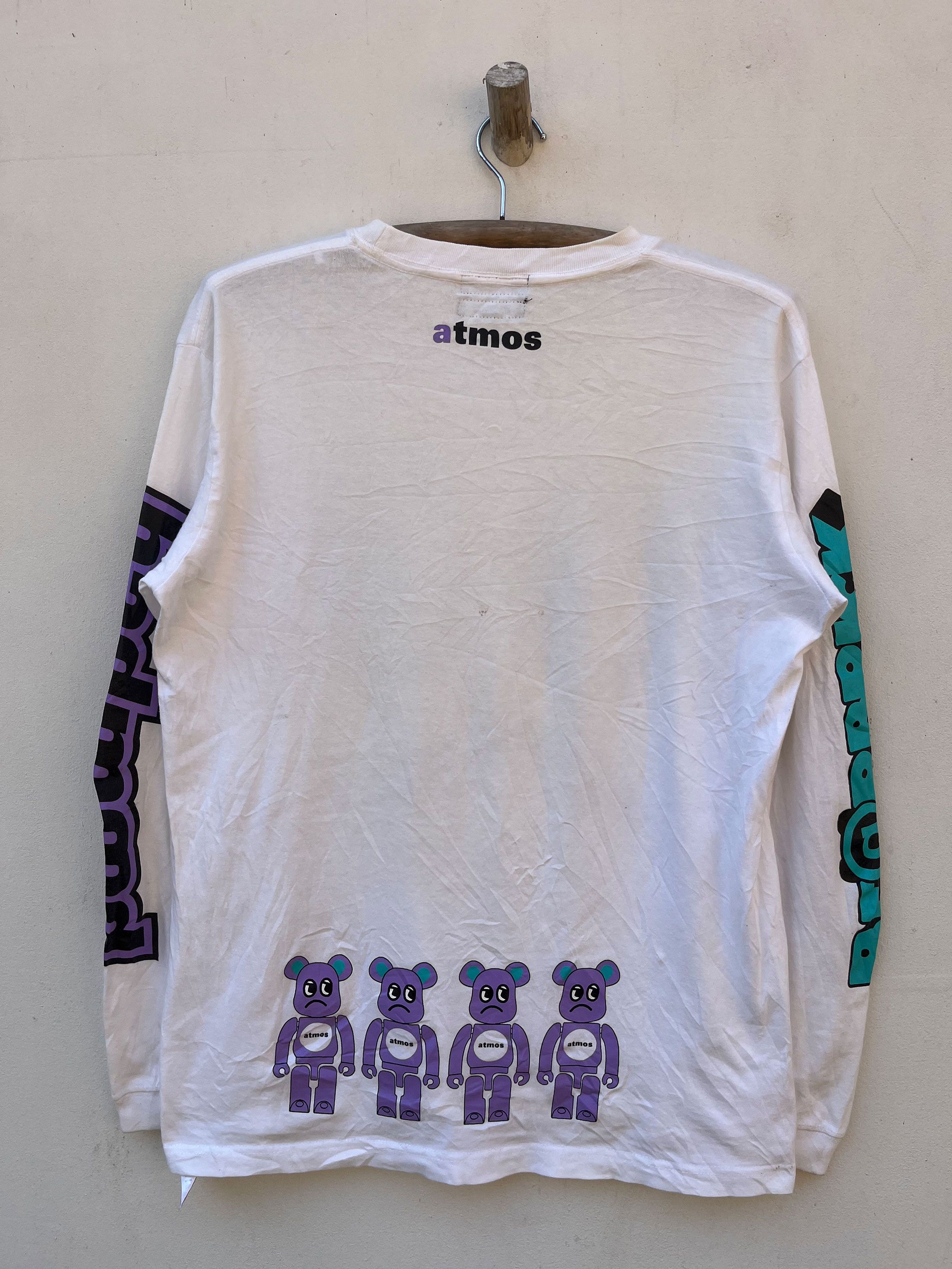 Japanese Brand × Medicom Toy × atmos atmos Japan Be@rbrick Tear Away Spell Out Size US M / EU 48-50 / 2 - 6 Thumbnail