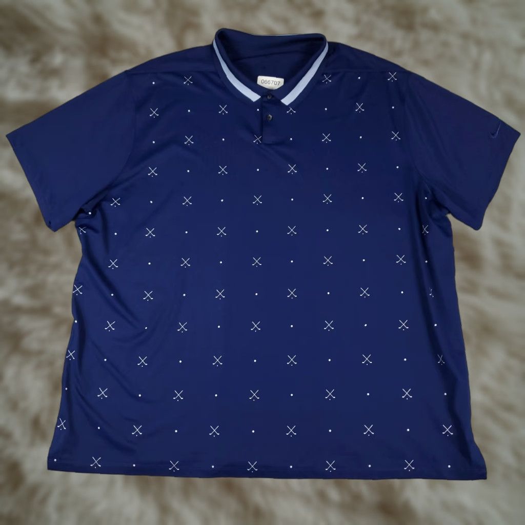 Nike VINTAGE Nike Polo Shirt Mens 2XL Blue Nike Golf Dri-Fit Short Sleeve Polo Shirt Mens 2XL Blue Short Sleeve Polyester Nike Golf Casual Casual Wear Size US XXL / EU 58 / 5 - 1 Thumbnail