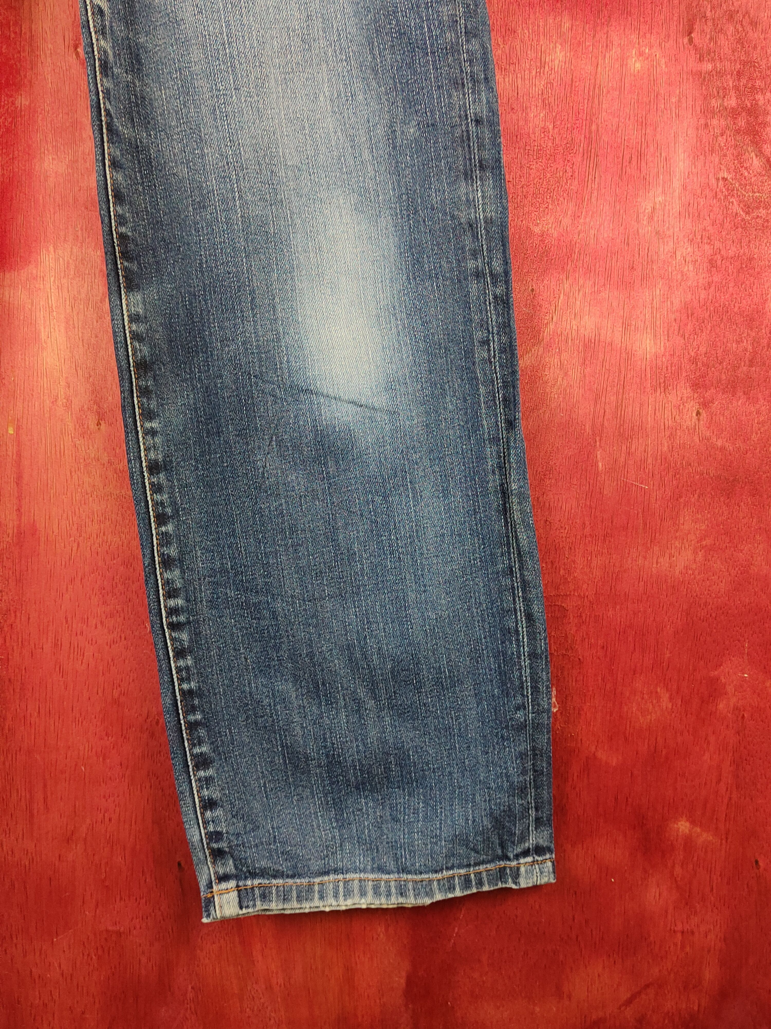 Japanese Brand Uniqlo Blue Distressed Ripped Jeans #S2216 Size US 29 - 6 Thumbnail