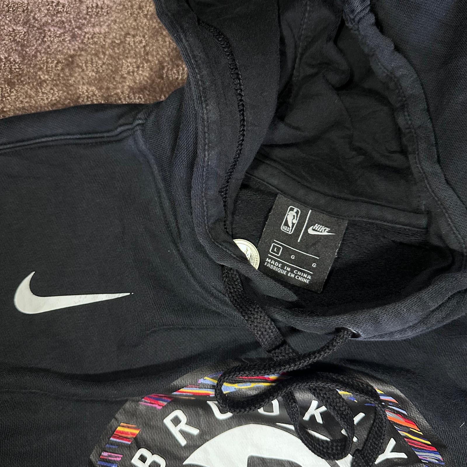 Nike Nike 🏀 “Brooklyn Nets City Edition” NBA Hoodie – Size L Size US L / EU 52-54 / 3 - 3 Thumbnail