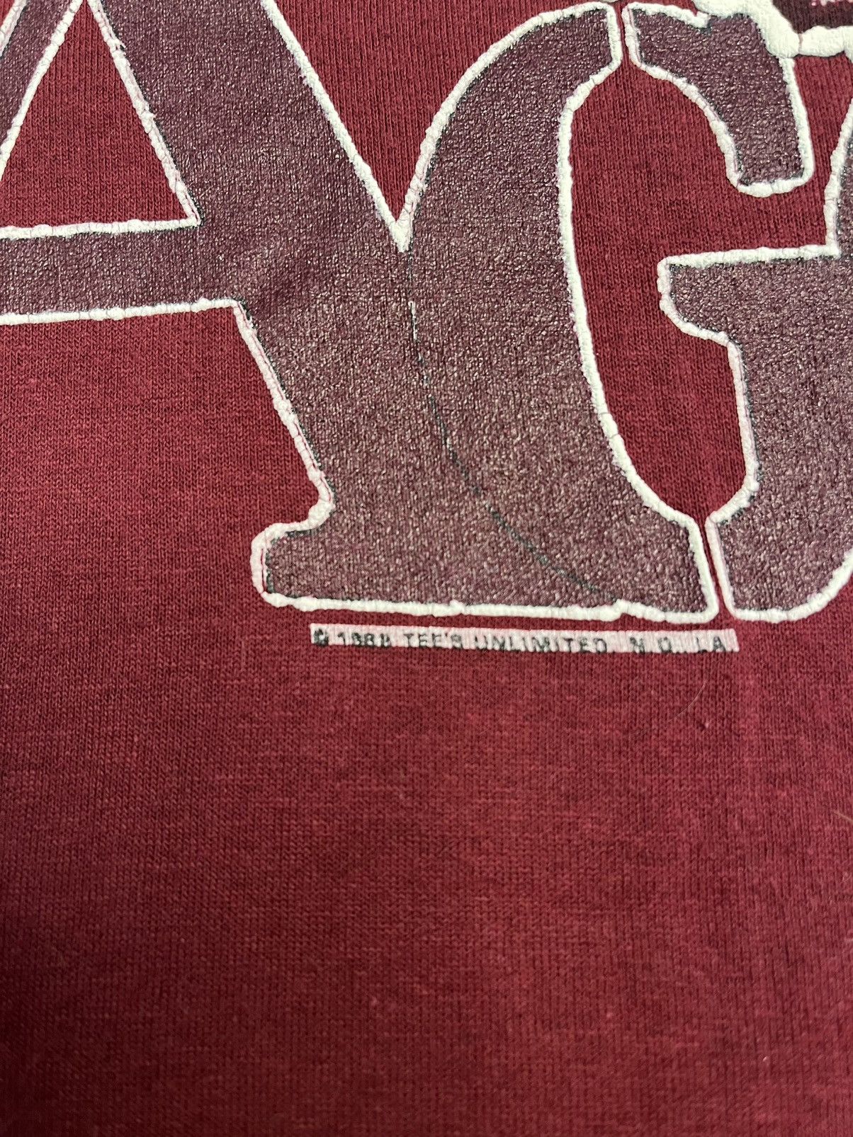 NCAA Vintage 80s Touch Of Gold NCAA Texas A&M Aggies T Shirt Vtg Size US M / EU 48-50 / 2 - 3 Thumbnail
