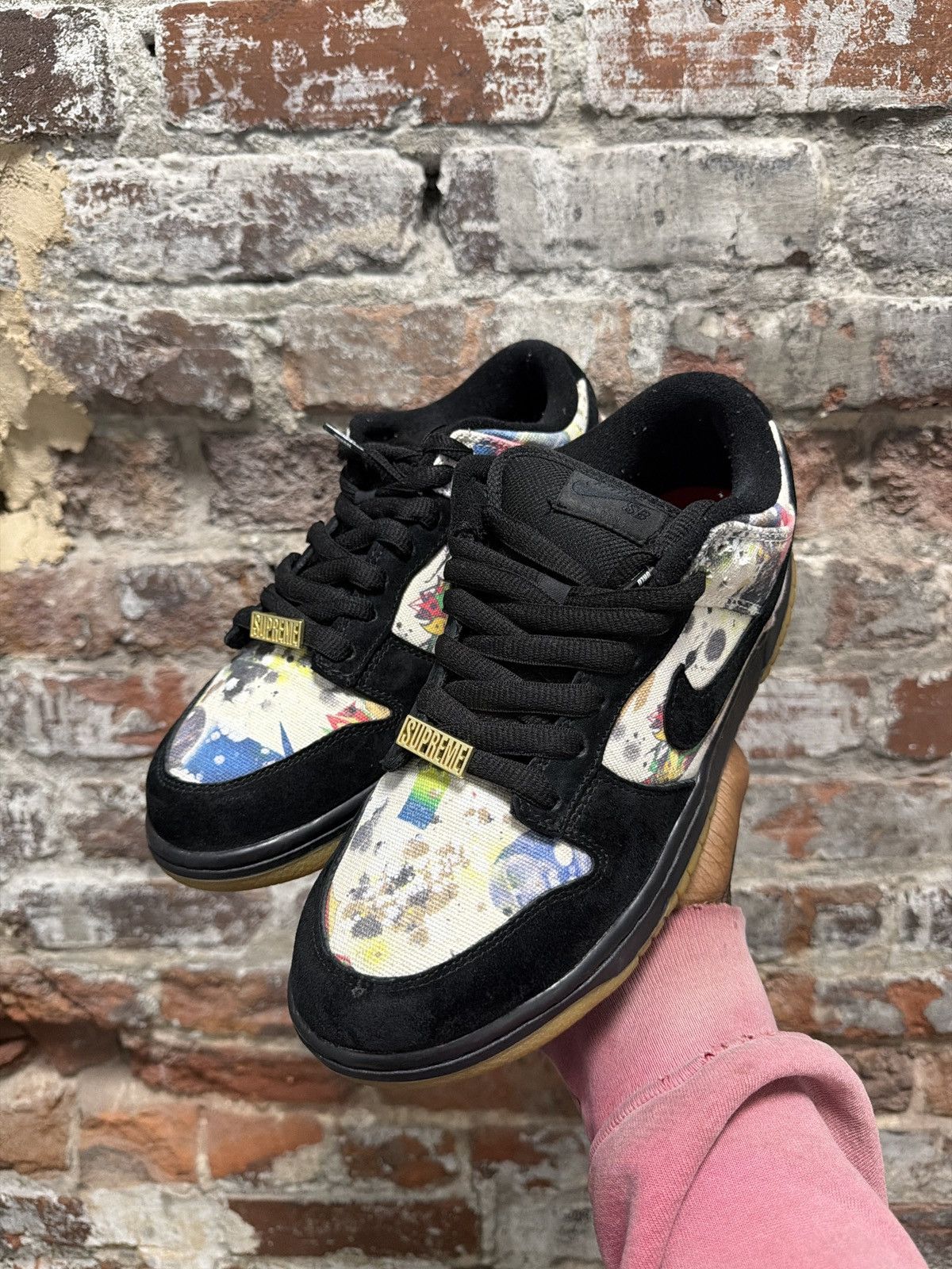 Supreme Nike SB Dunk Low Supreme Rammellzee Size US 8 / EU 41 - 2 Thumbnail
