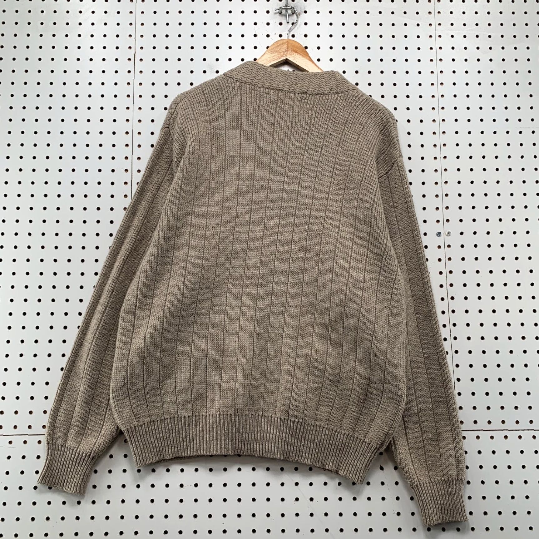 Vintage VINTAGE David Taylor Cardigan Sweater Mens M Brown Long Sleeve Acrylic Grandpa Size US M / EU 48-50 / 2 - 2 Thumbnail