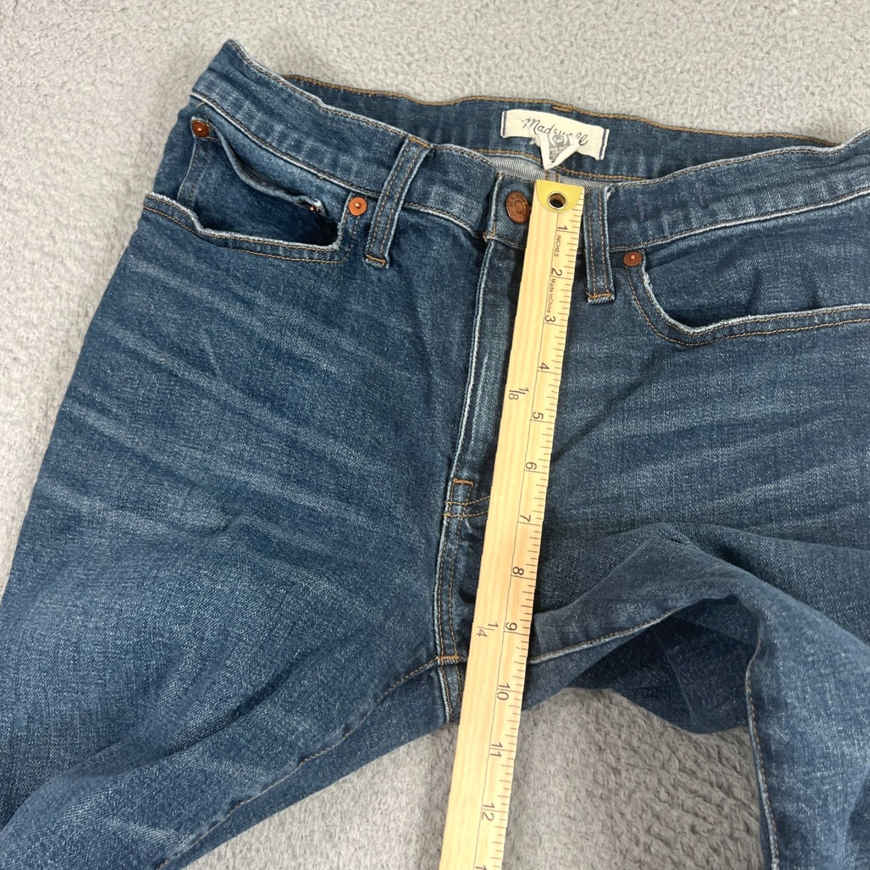 Madewell VINTAGE Madewell Women's Jeans Size 27 Straight Tomboy Fit Denim Mid Rise Blue Size 27" / US 4 / IT 40 - 3 Thumbnail