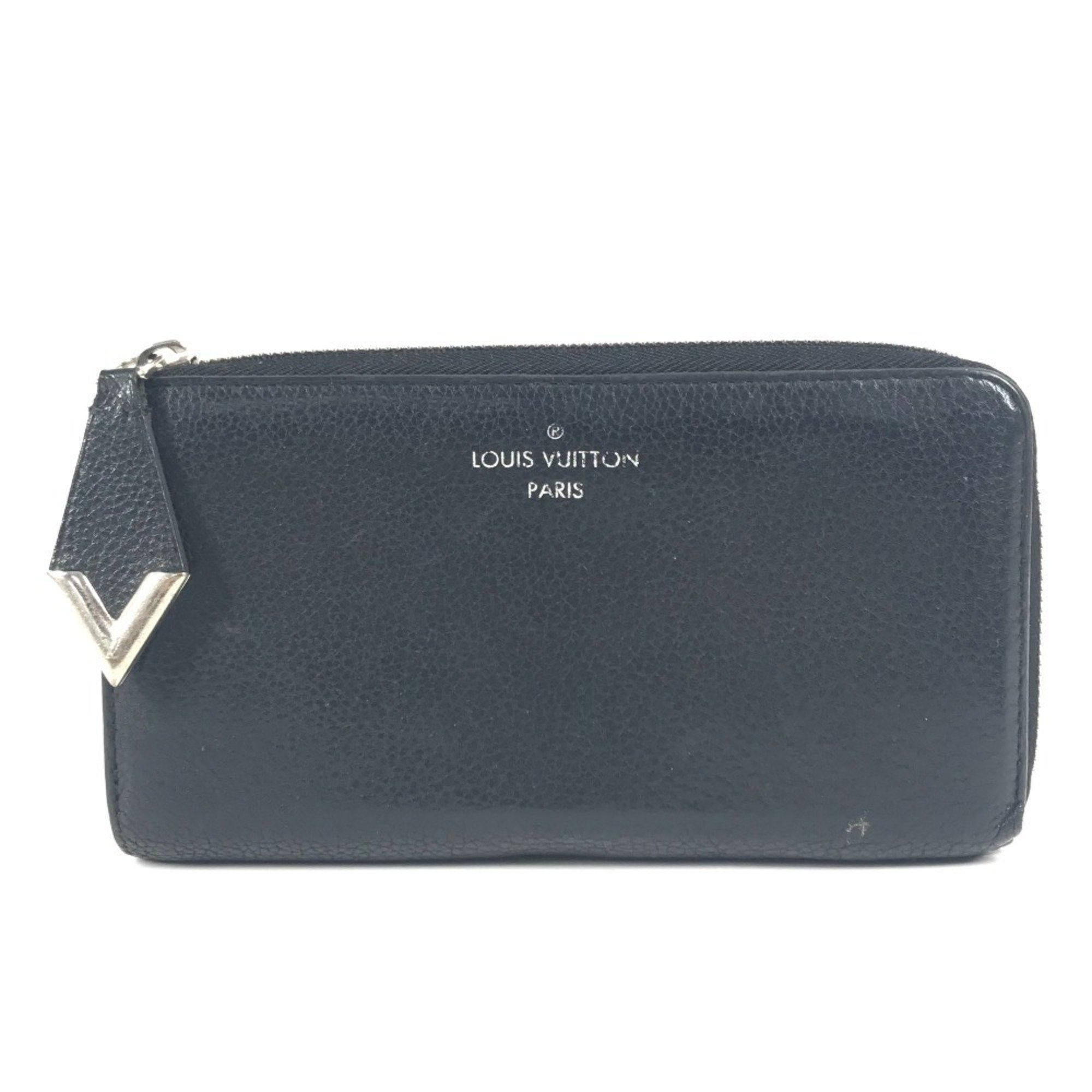 Louis Vuitton LOUIS VUITTON M60146 Portefeuille Comete Long Wallet with L-shaped zipper, leather, black, for men and women Size ONE SIZE - 1 Thumbnail