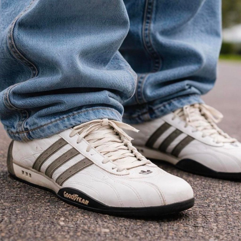 Adidas Adidas Goodyear Team Y2K Racing Sneakers White Motorsport Dr Size US 11.5 / EU 44-45 - 1 Thumbnail