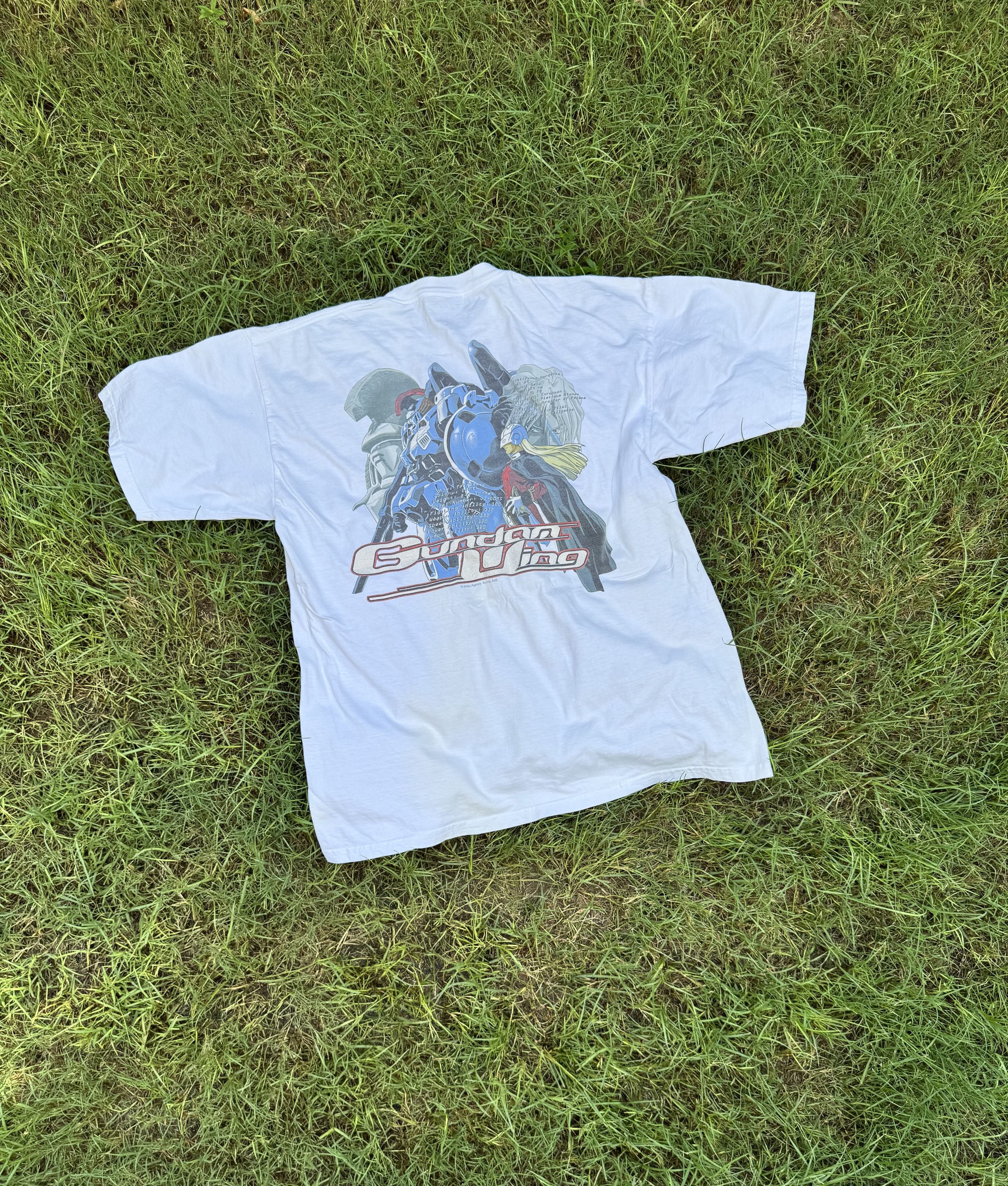 Anime Vintage 2000 Anime Mobile Suit Gundam Wing T-shirt White Size US XL / EU 56 / 4 - 1 Thumbnail