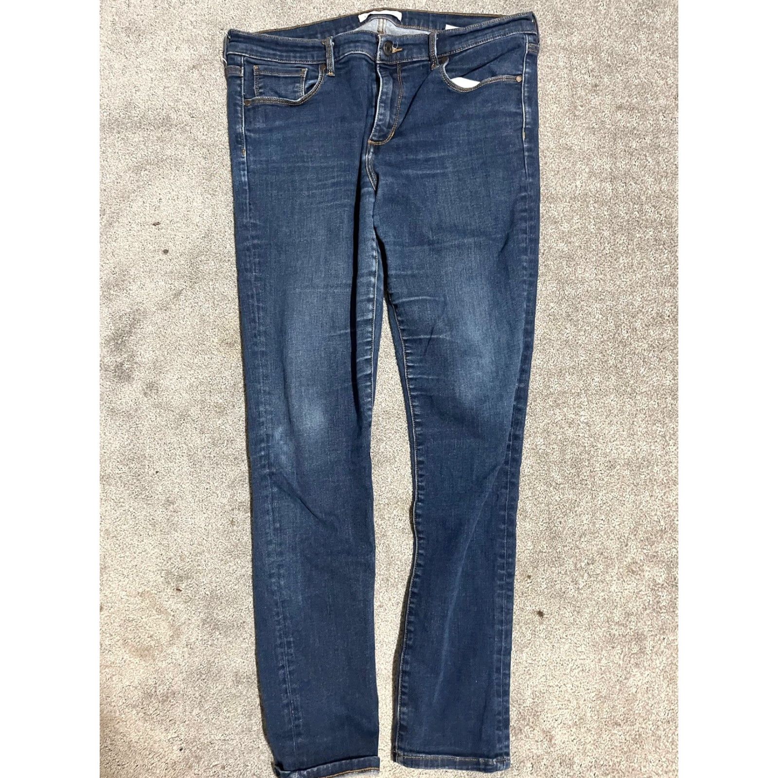 Banana Republic Banana Republic Womens Jeans Blue 32 Premium Denim Skinny Stretch Cotton Blend Jeans Women Size 32 Blue Stretch Size 24" / US 00 / IT 34 - 3 Thumbnail