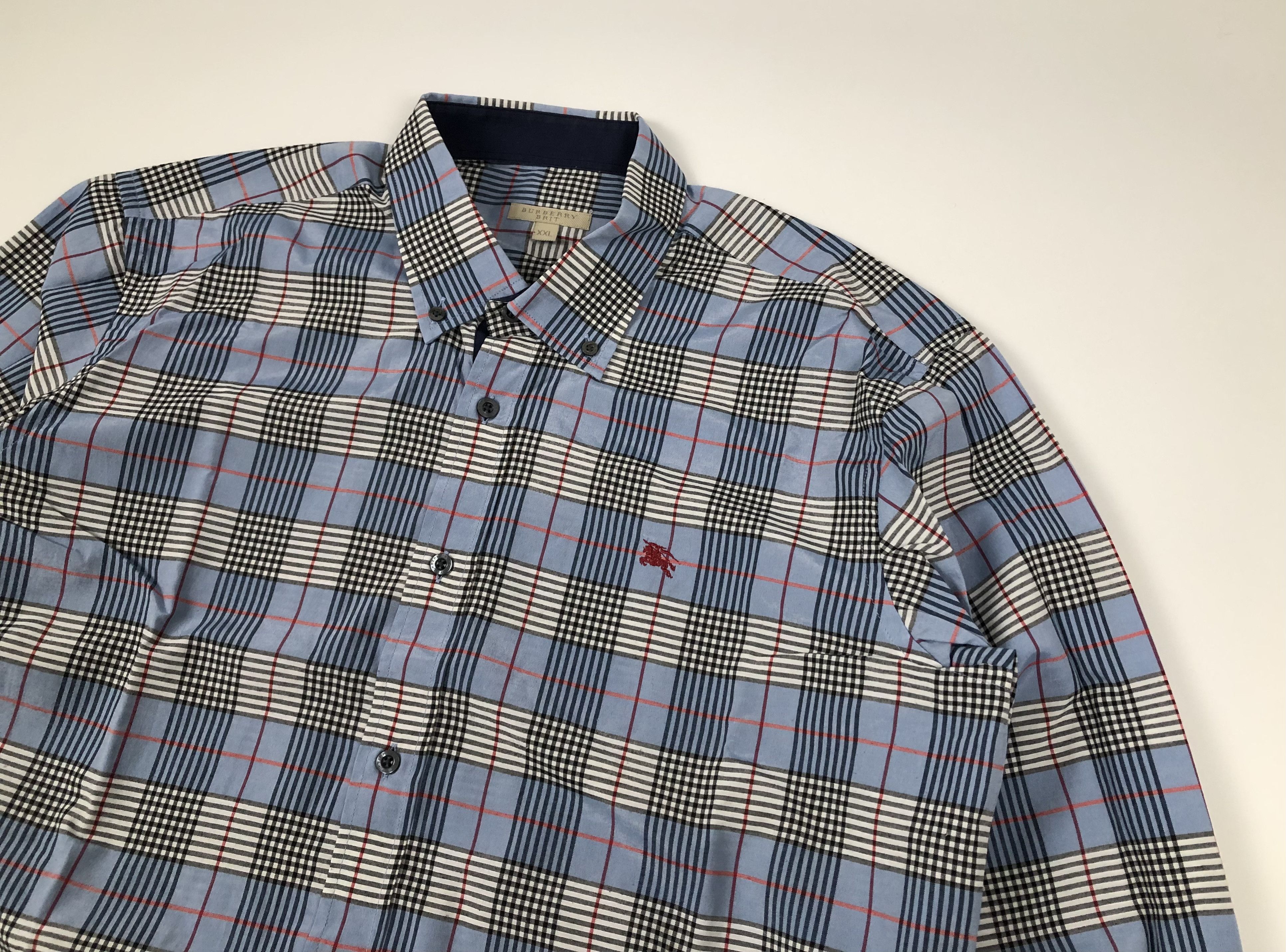 Burberry Burberry Brit Cotton Shirt Size US XXL / EU 58 / 5 - 2 Thumbnail