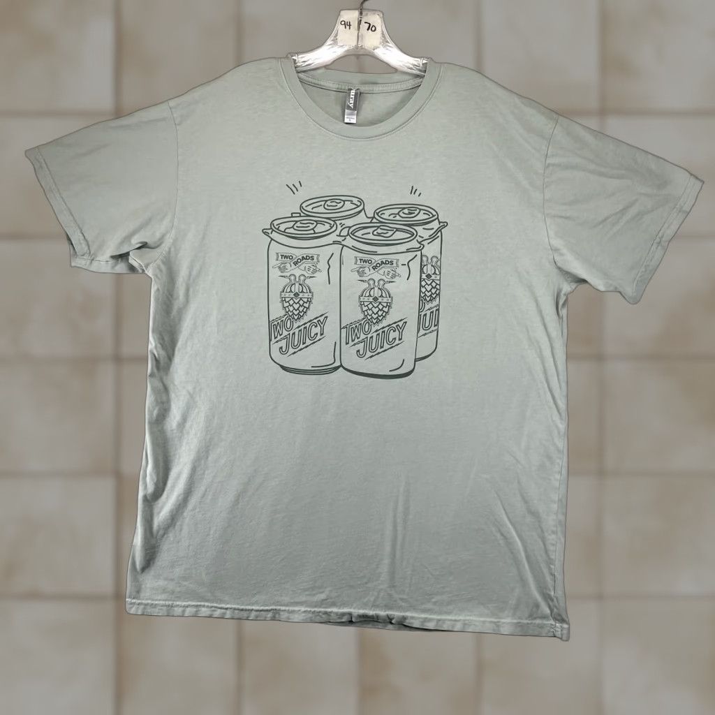 Doublet Mens Beer T Shirt Oversize Large Light Sage Two Juicy Hazy Double IPA All Cotton Size US L / EU 52-54 / 3 - 1 Thumbnail