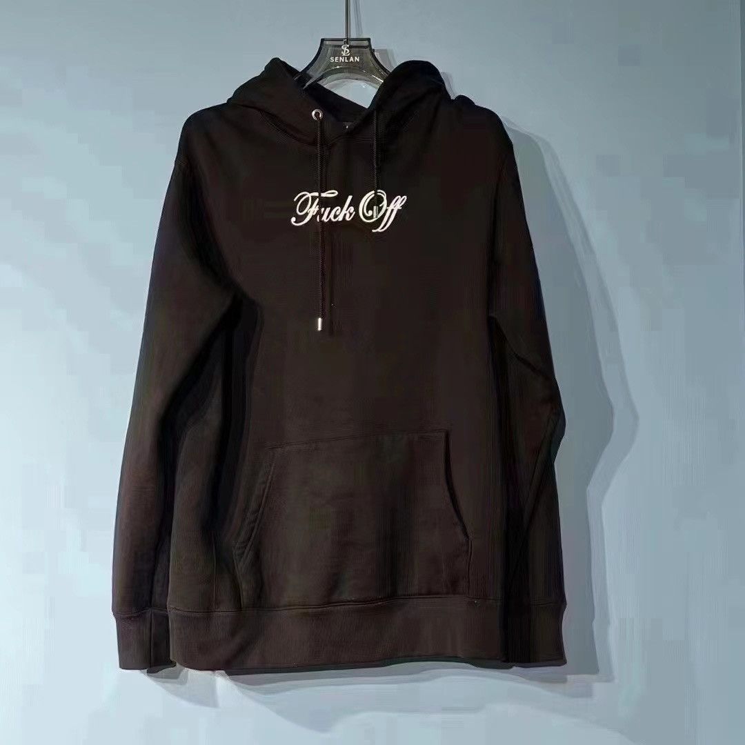 image of Mastermind Japan Fuck Off Hoodie in Black, Men's (Size Small)