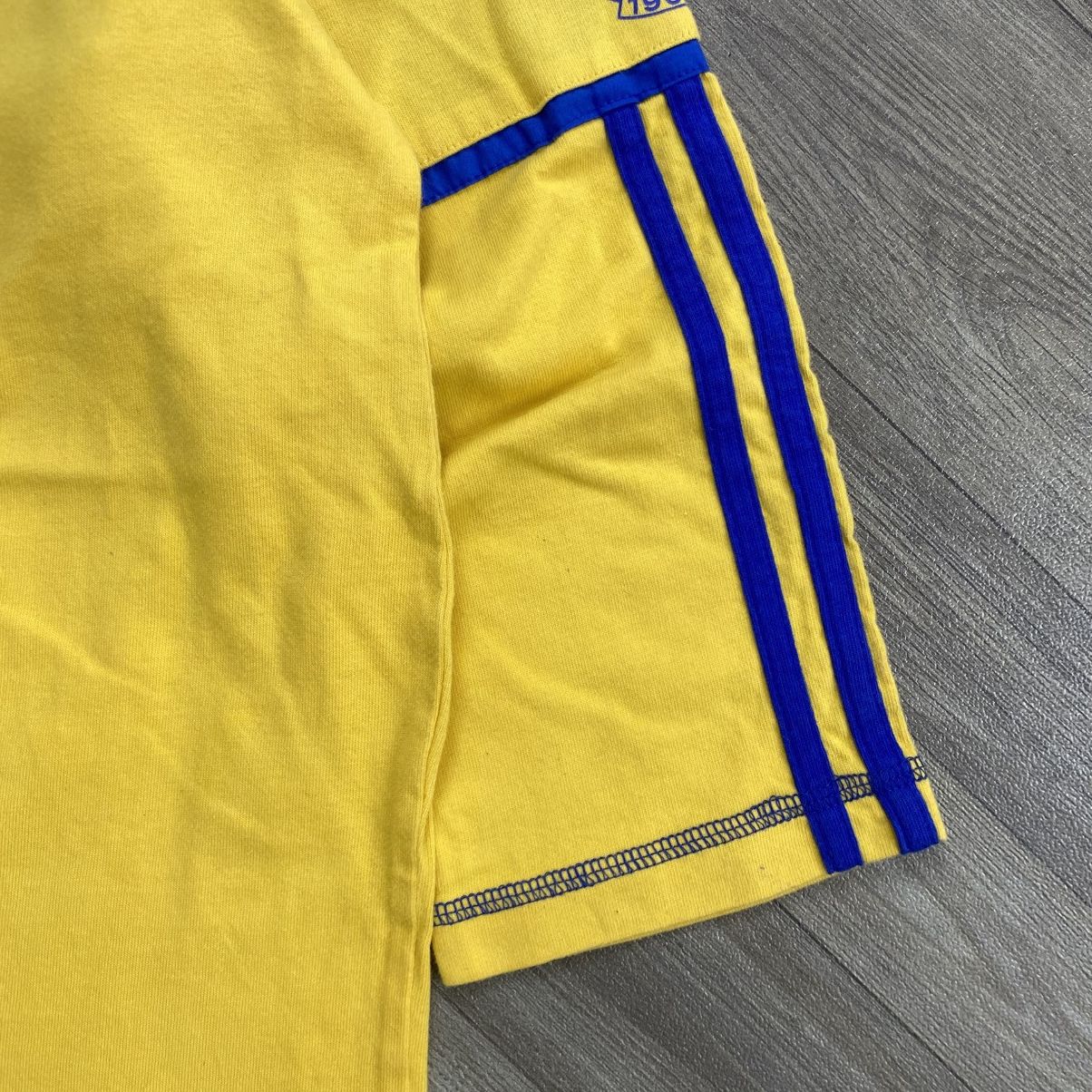 Adidas 1990s Vintage Adidas Brondby Sweden World Cup Reglan Tee Size US M / EU 48-50 / 2 - 6 Thumbnail