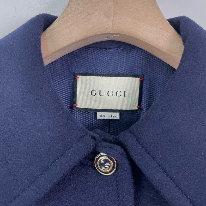 Gucci GucciDark blue gold-buttoned coat 2503-Nextarrow Size US XXS / EU 40 - 3 Thumbnail