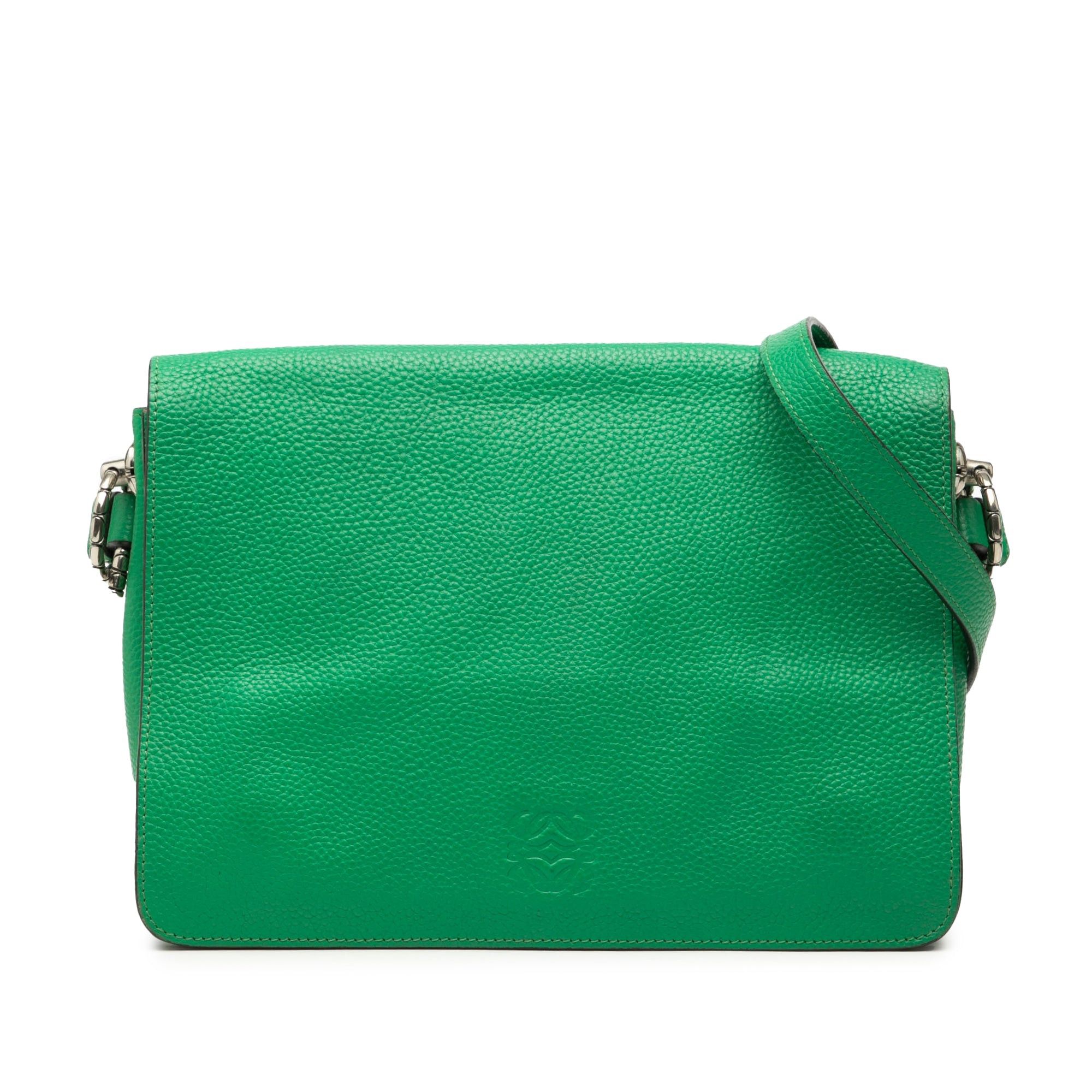 Loewe Pebbled Calfskin Anagram Flap Crossbody Size ONE SIZE - 1 Thumbnail