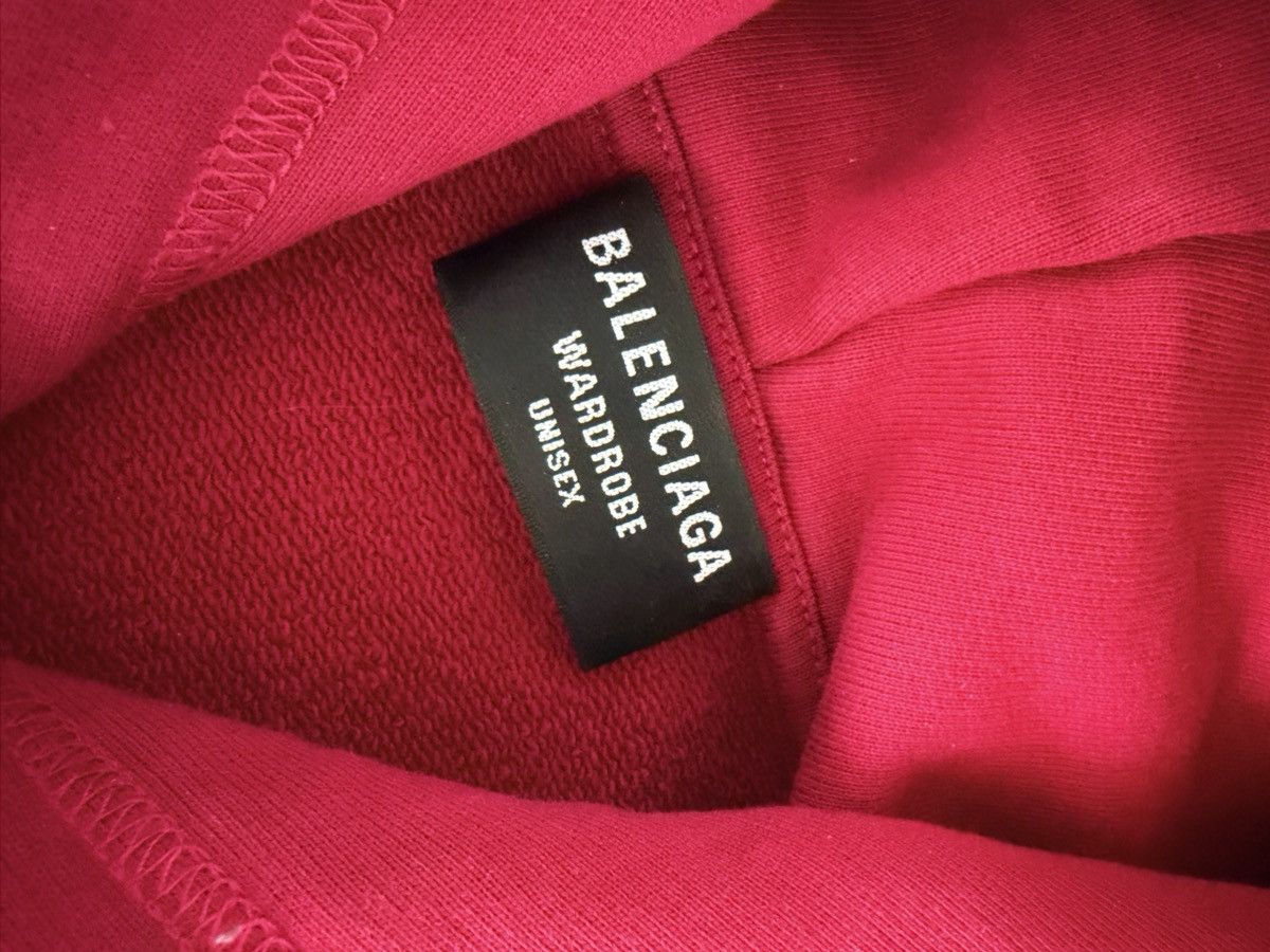 Balenciaga SEND ME OFFERS! Burgundy balenciaga copyright hoodie Size US M / EU 48-50 / 2 - 5 Thumbnail