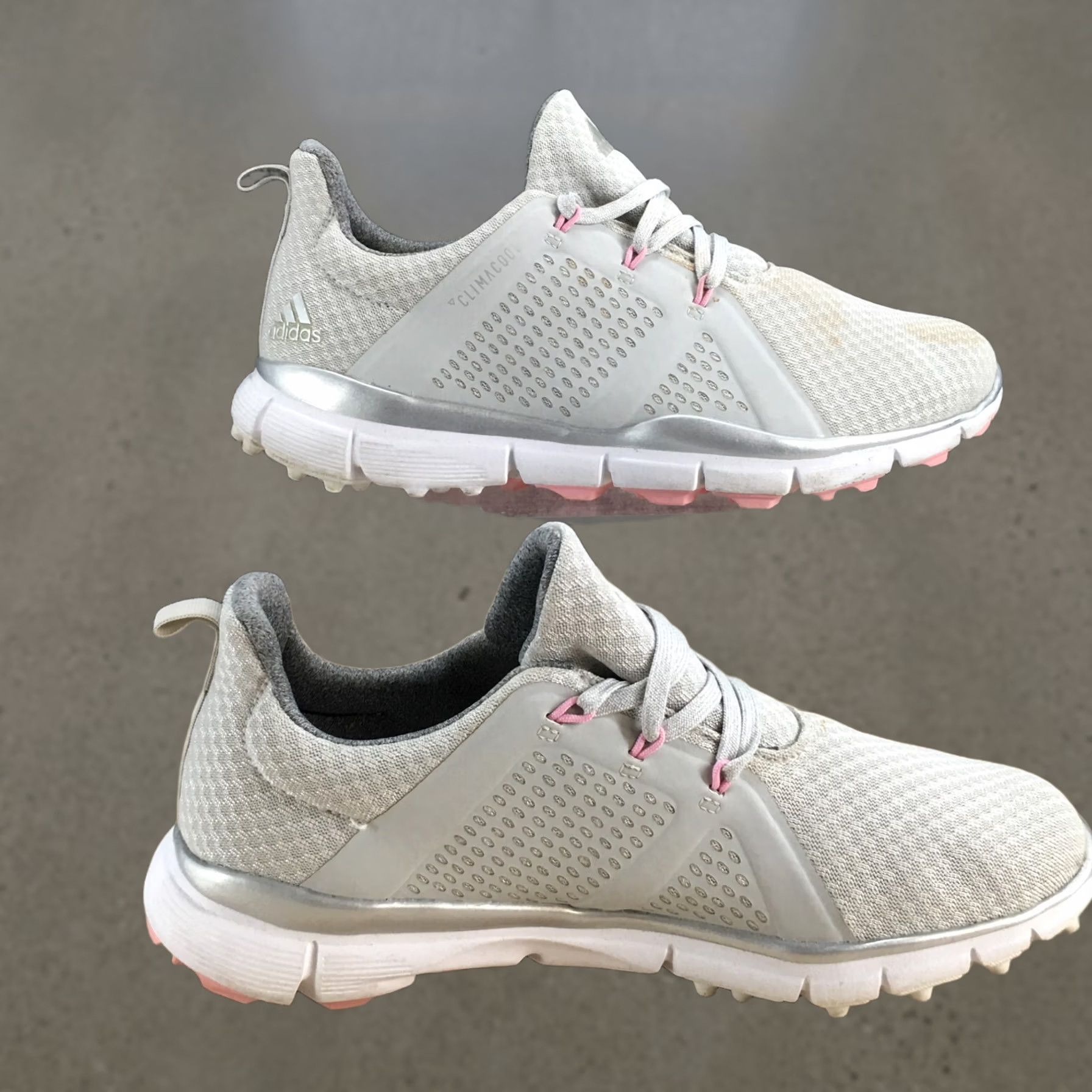 Adidas Adidas Sneaker Womens 8 Gray Climacool Cage Athletic Golf Laced Up Casual G26627 Size US 8 / IT 38 - 1 Thumbnail