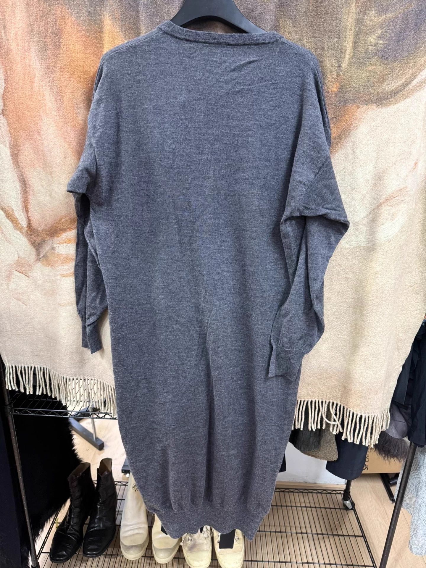 Maison Margiela Maison Margiela 4-Stitch Wool Knit Dress L - Unique Tag Size L / US 10 / IT 46 - 5 Thumbnail