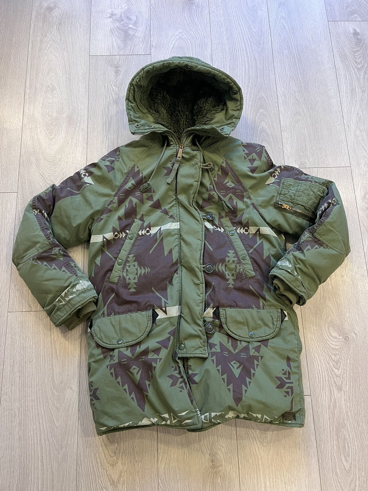 Vintage Polo Ralph Lauren Denim Supply Aztec Heavy Jacket