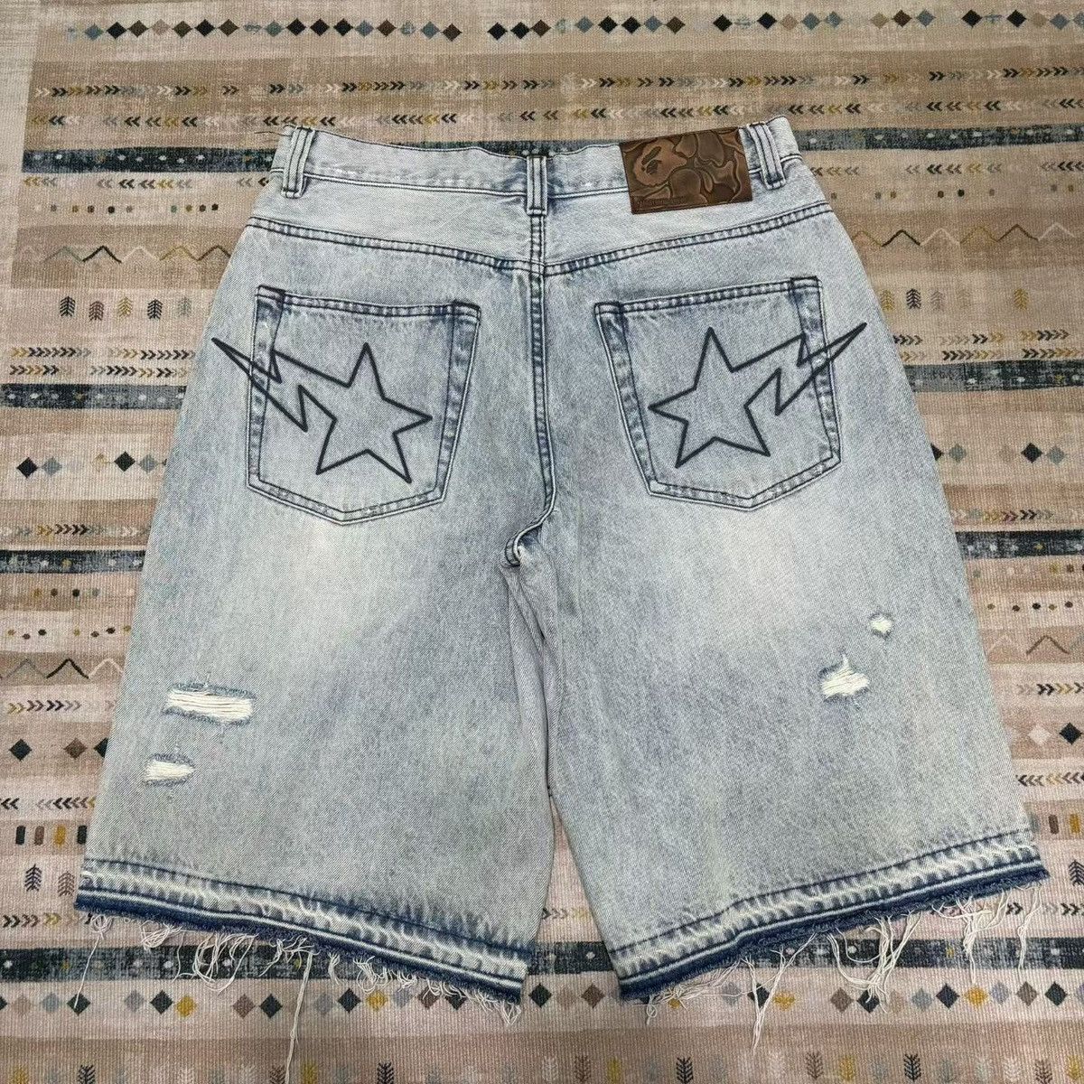 Bape BAPE STAR JEANS SHORT Size US 34 / EU 50 - 2 Thumbnail