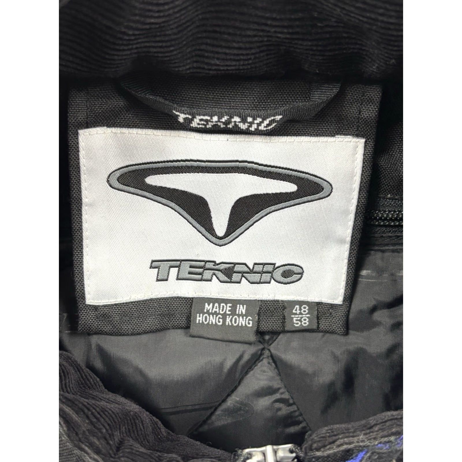 Vintage Teknic Men's Blue Motorcycle Heavy Duty Windproof Armor Liner Jacket 48/58 Size US M / EU 48-50 / 2 - 6 Thumbnail