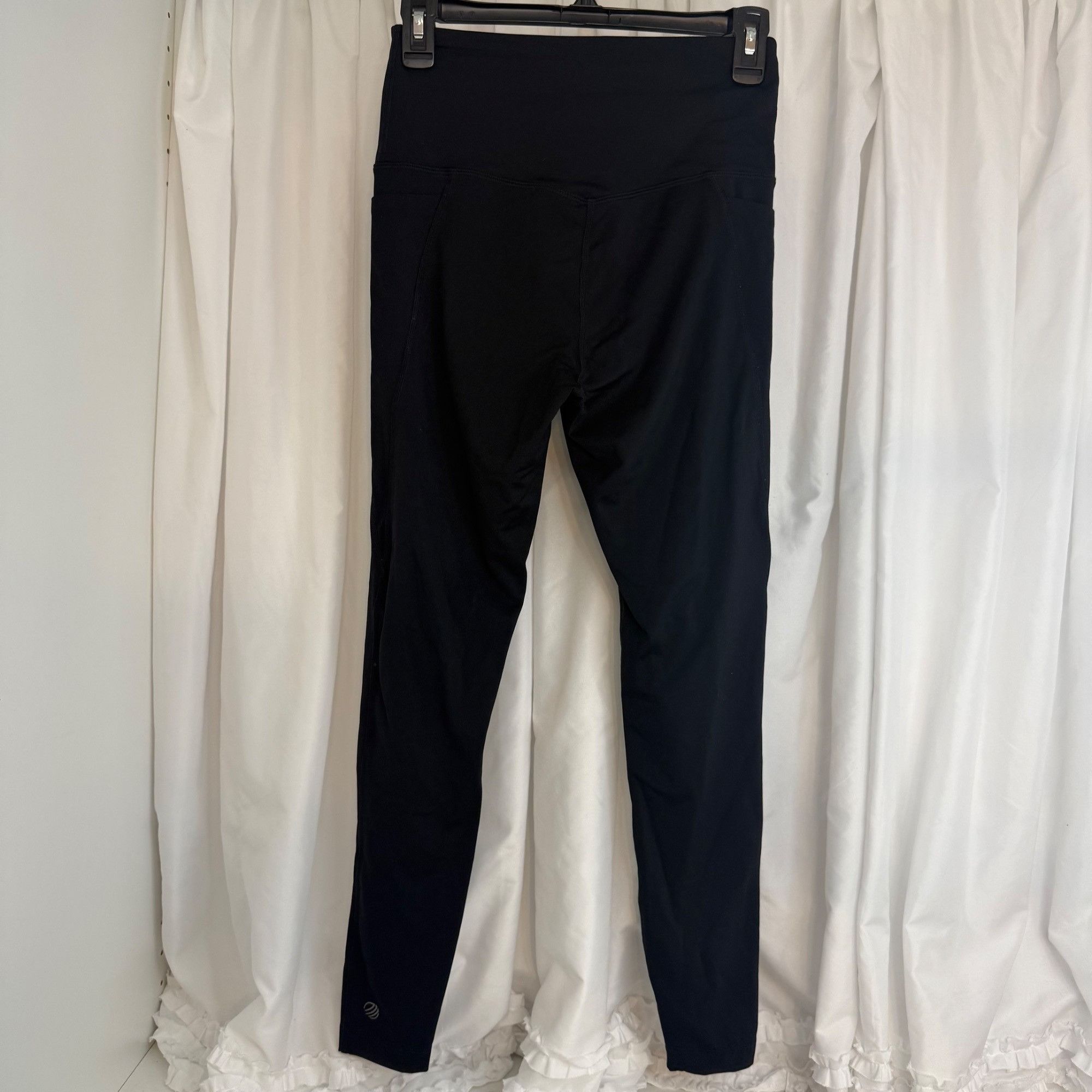 Other MPG Womens High-Waisted Black Leggings W/ Side Pockets Size Size 27" / US 4 / IT 40 - 2 Thumbnail
