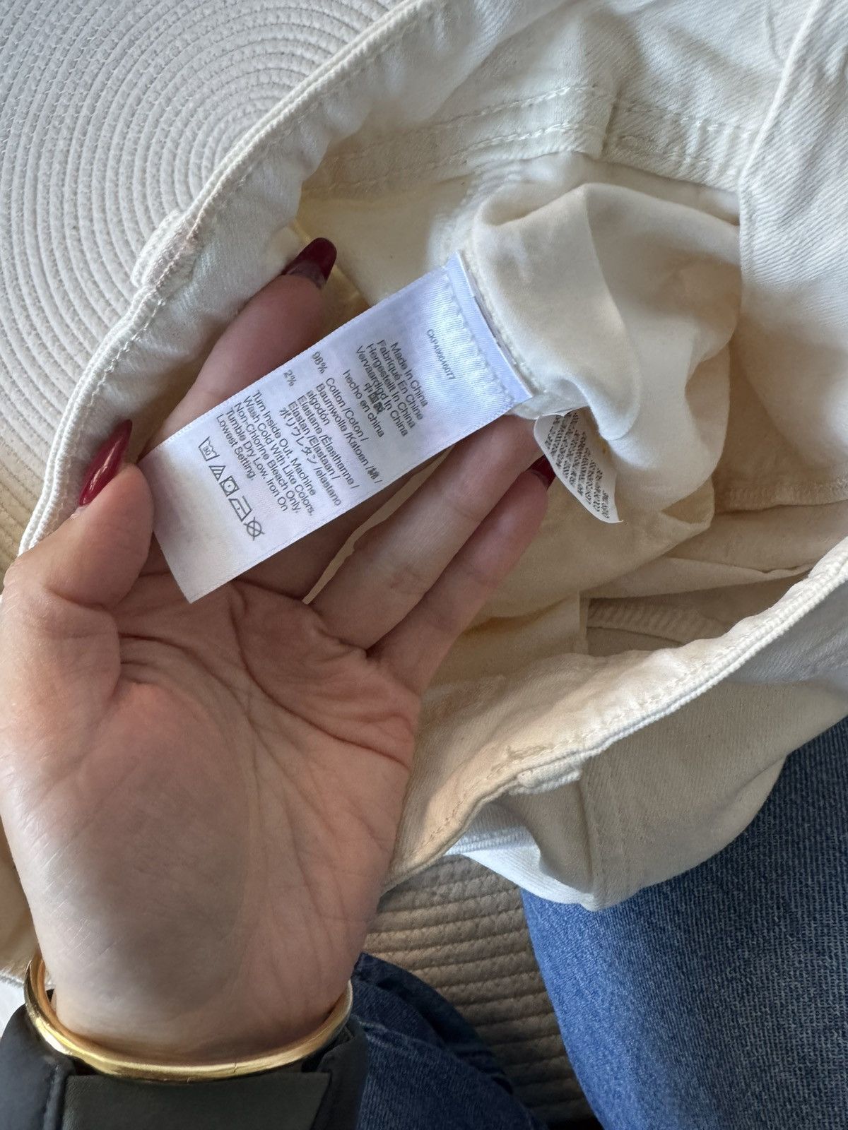 Madewell Madewell tapered denim trousers in vintage ivory Size 27" / US 4 / IT 40 - 5 Thumbnail
